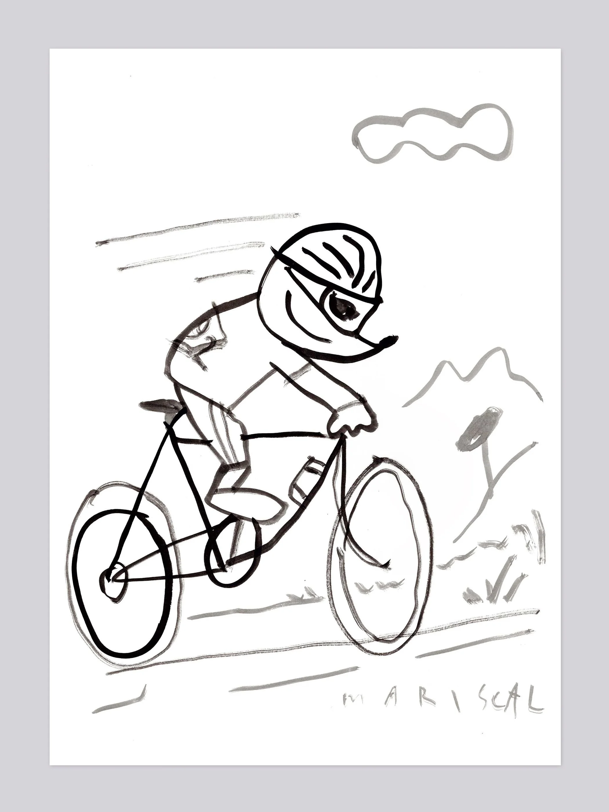 Cobi ciclista veloz