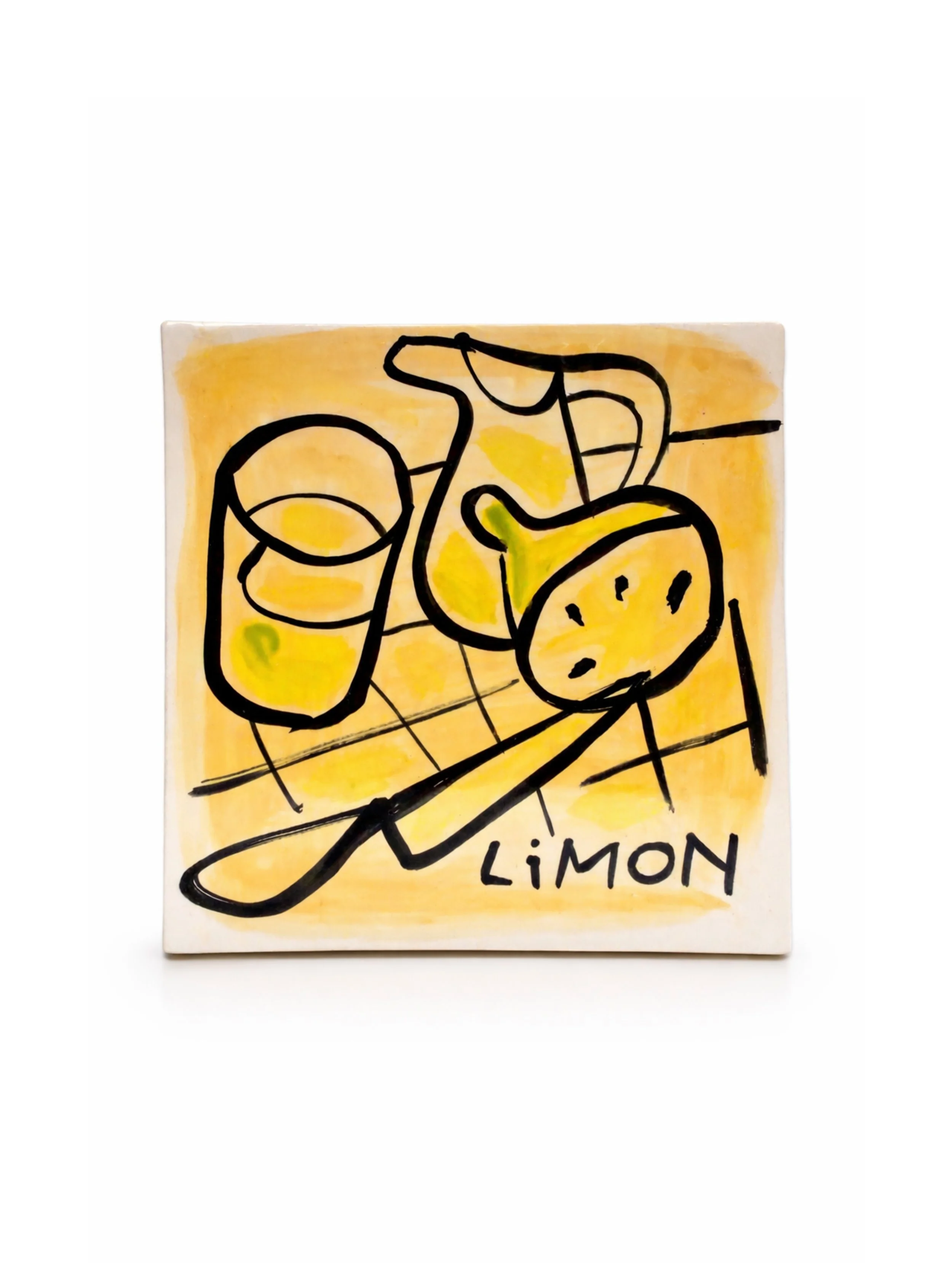 Baldosa Limón con cuchillo