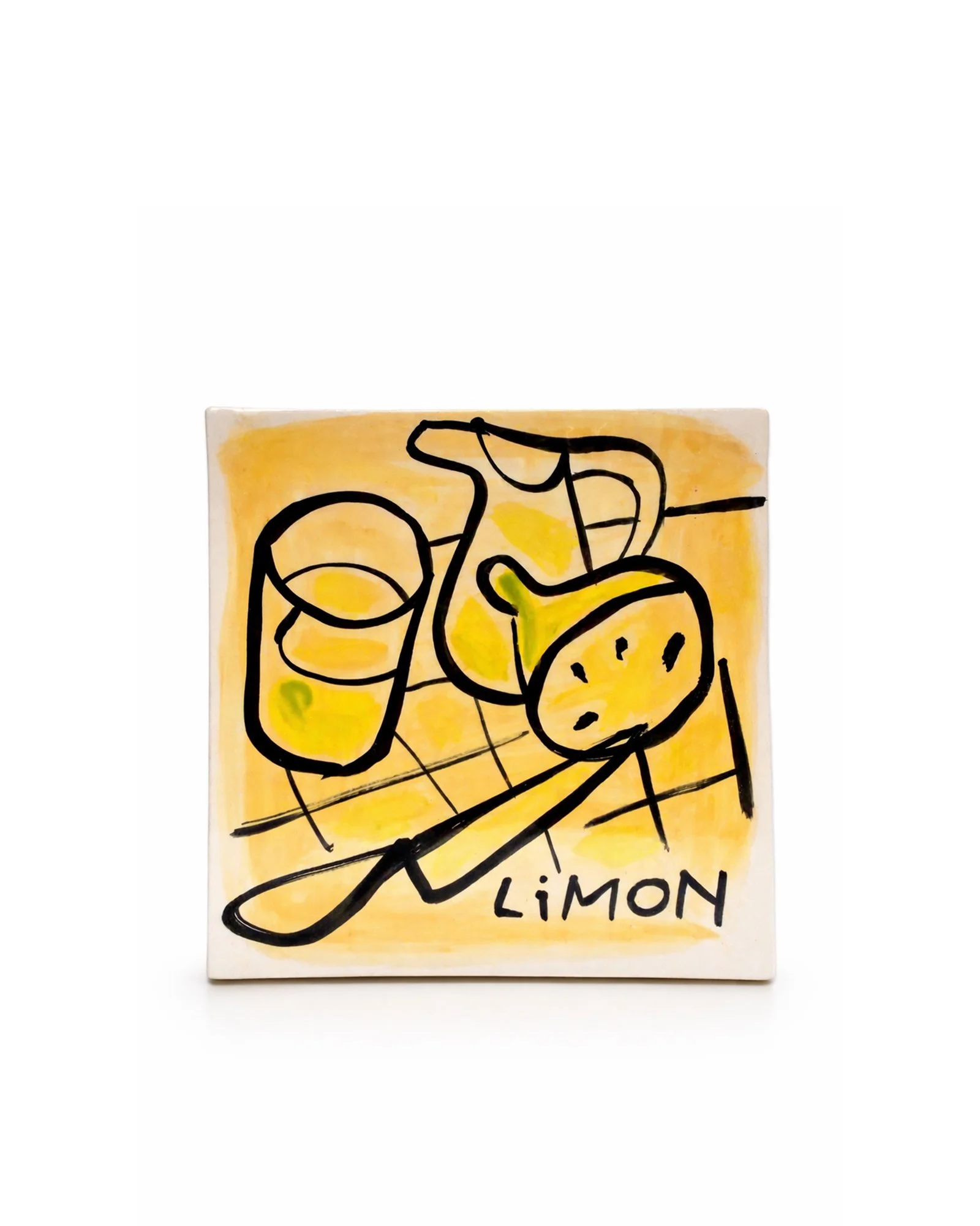 Baldosa Limón con cuchillo