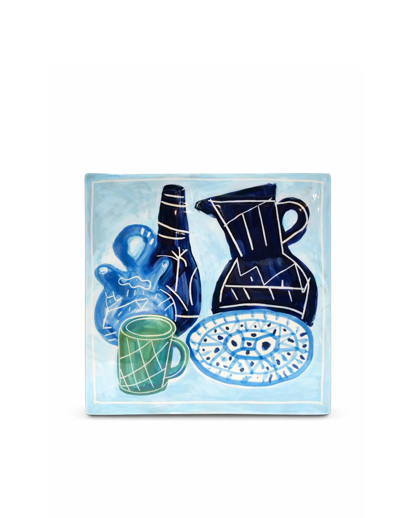 Baldosa Bodegón en azules