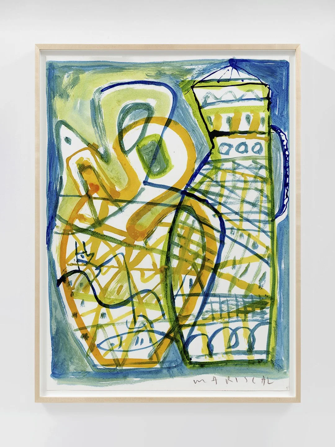 Cerámicas con Fermín pescando entre tramas