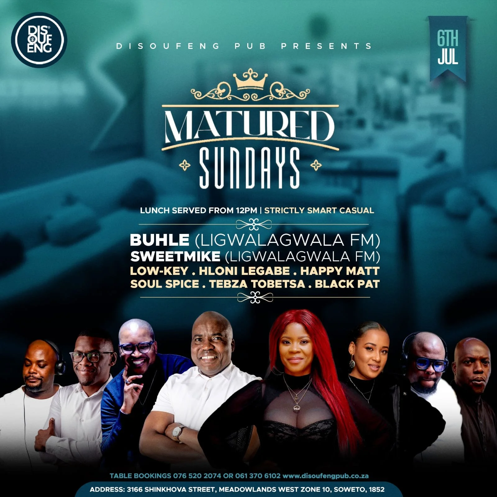 DISOUFENG PUB PRESENTS MATURED SUNDAYS