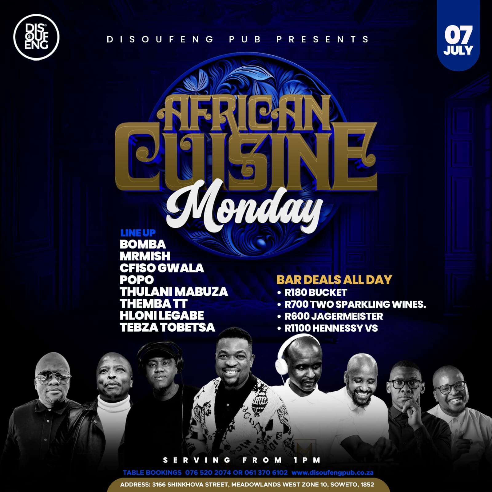 DISOUFENG PUB PRESENTS AFRICAN CUISINE Monday