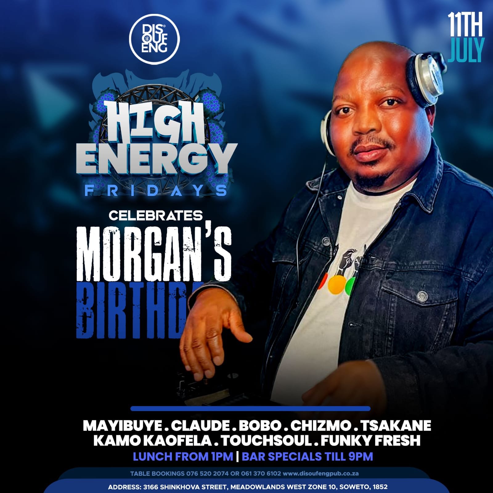 HIGH ENERGY FRIDAYS Celebrates Morgan’s Birthday