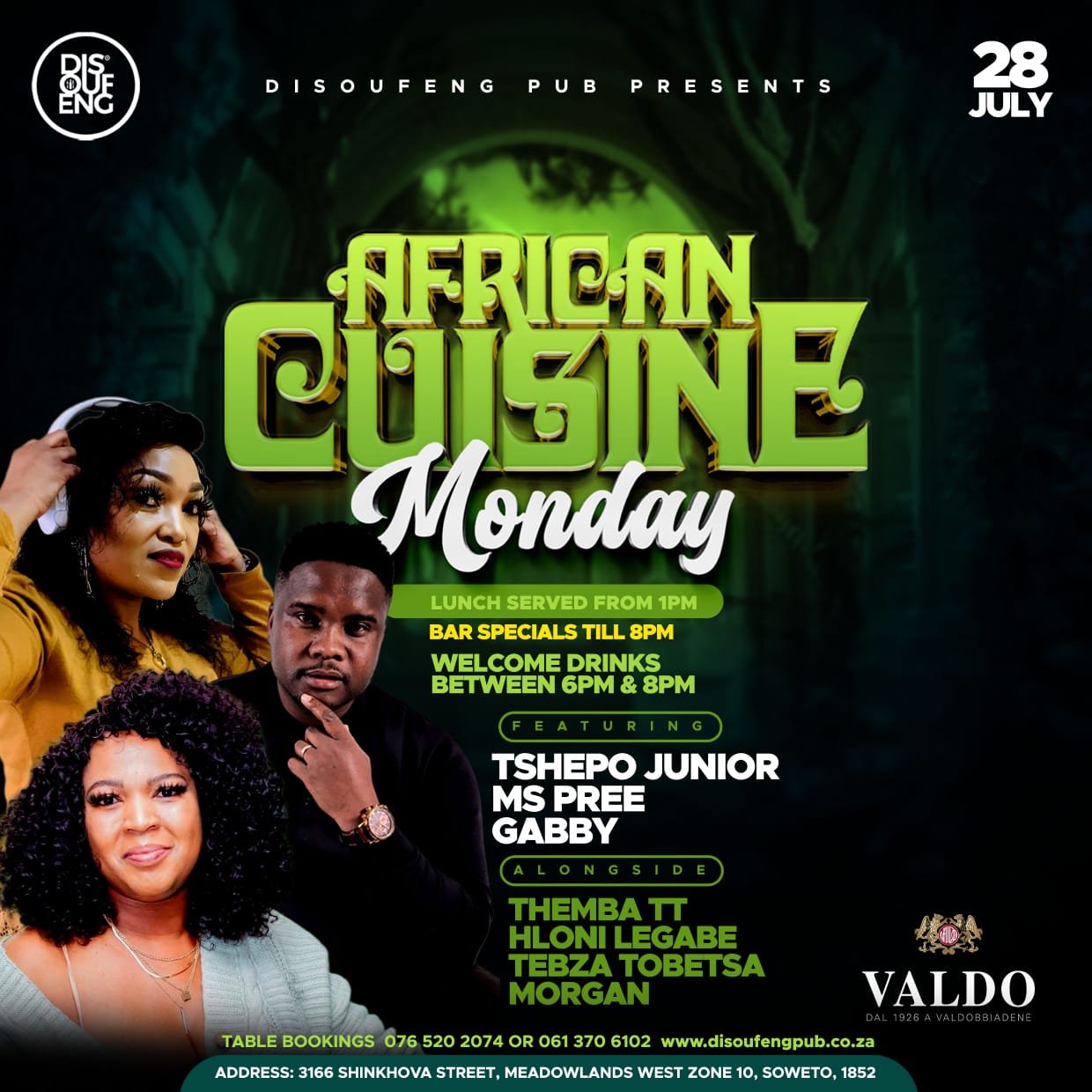 DISOUFENG PUB AFRICAN CUISINE MONDAY