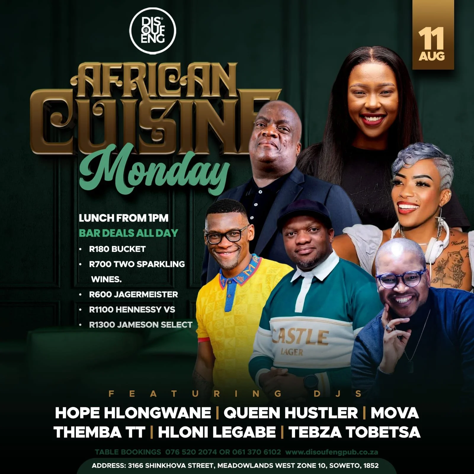 DISOUFENG AFRICAN CUISINE Monday