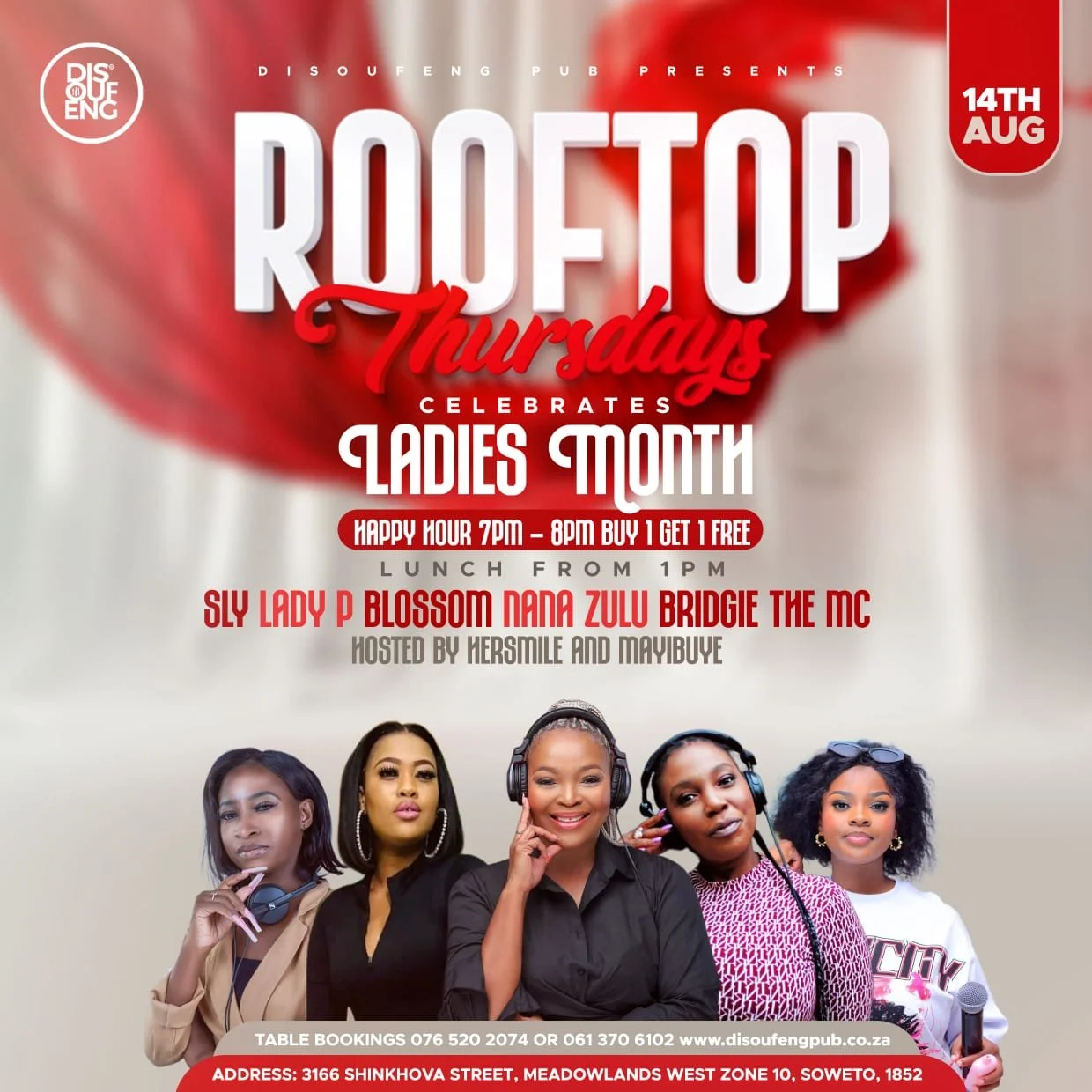 DISOUFENG PUB PRESENTS ROOFTOP Thursdays Celebrates Ladies Month