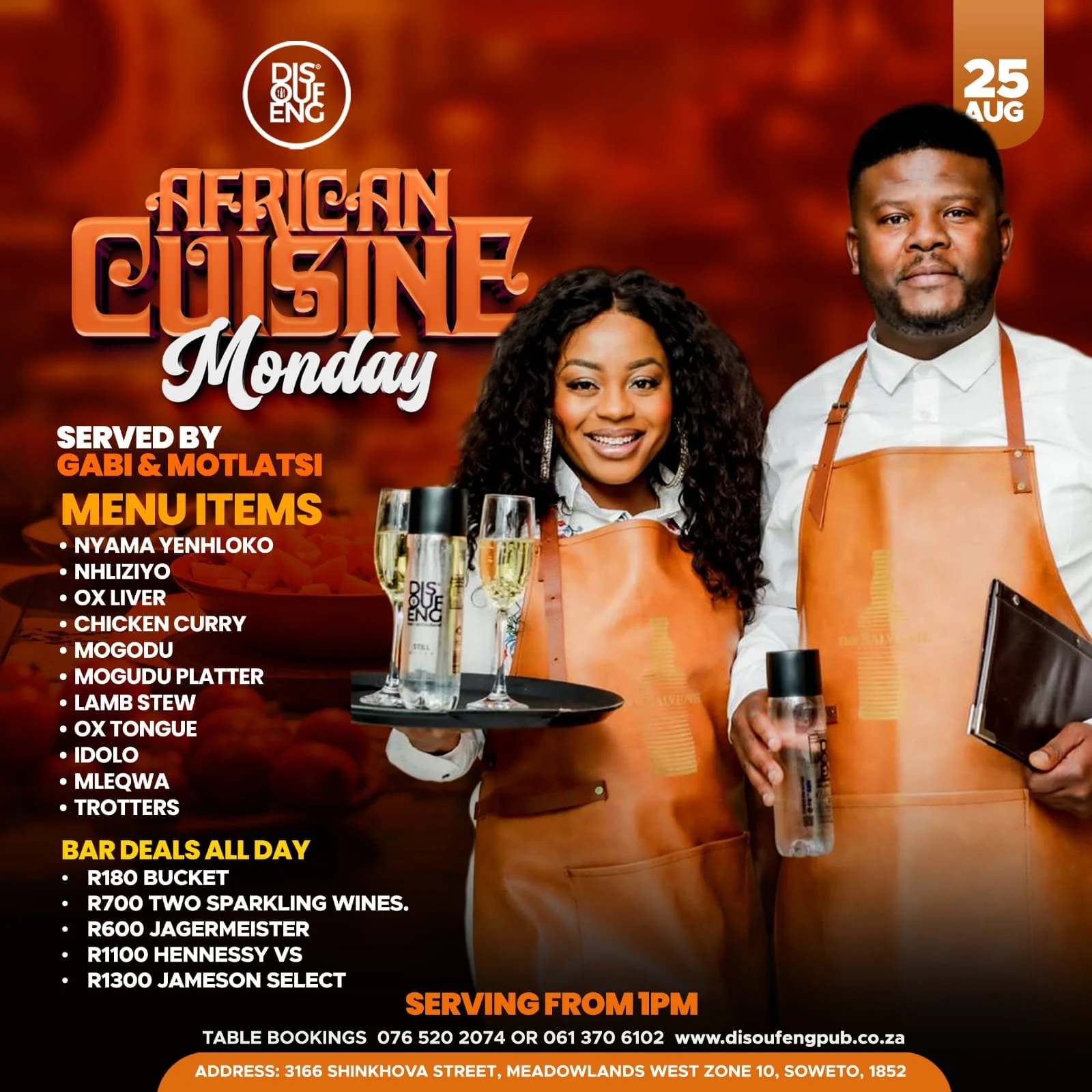 DISOUFENG African Cuisine Monday