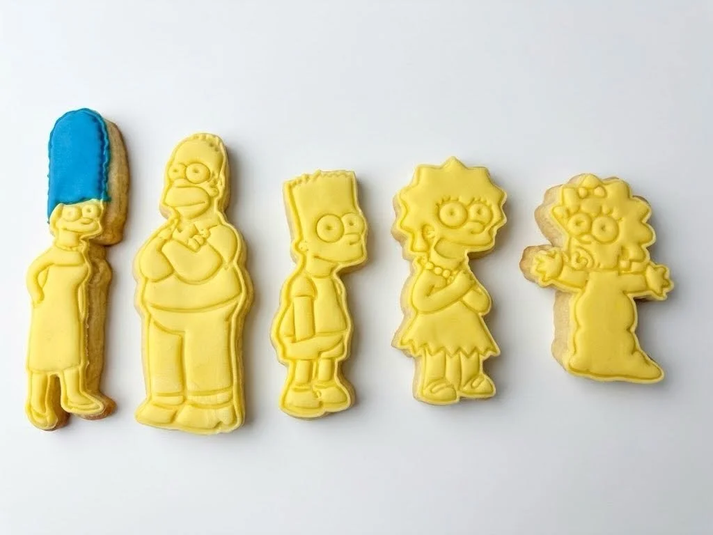 Simpsons sugar cookies
