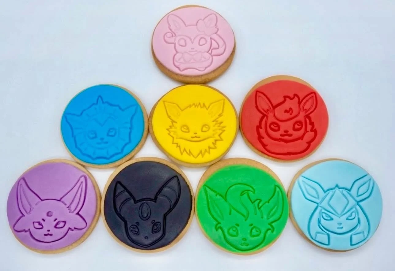 Eeveelutions Pokemon cookies