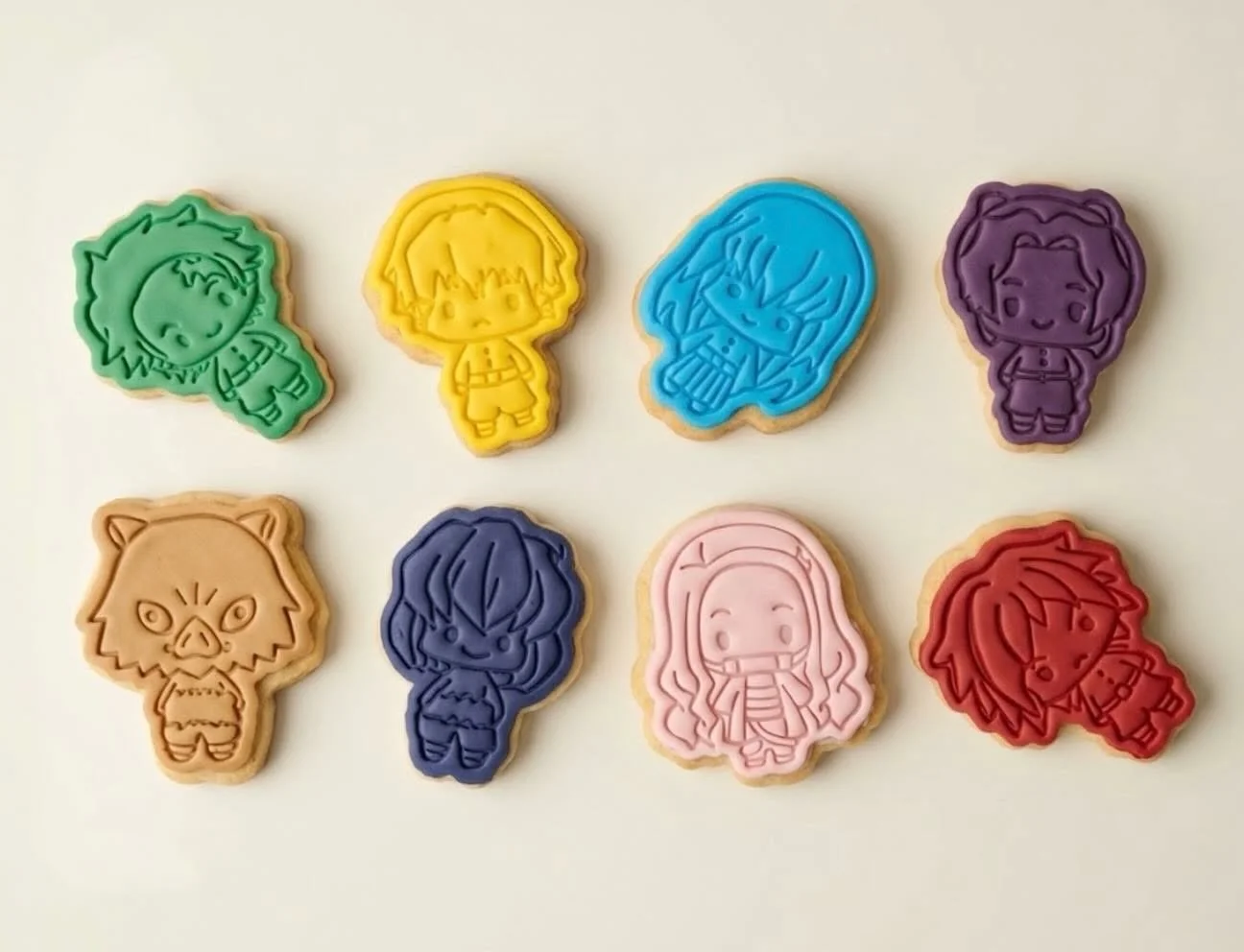 Demon Slayer sugar cookies