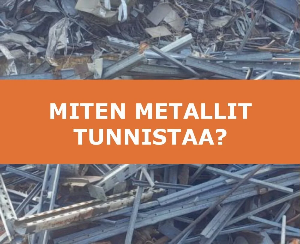 Miten erilaiset romumetallit tunnistaa?