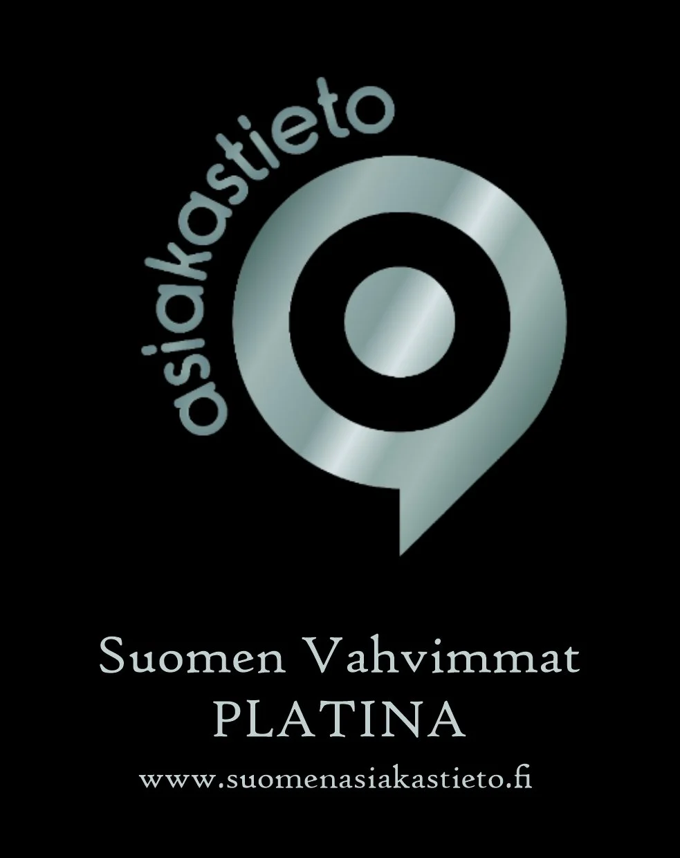 Suomen vahvimmat PLATINA teksti mustalla pohjalla