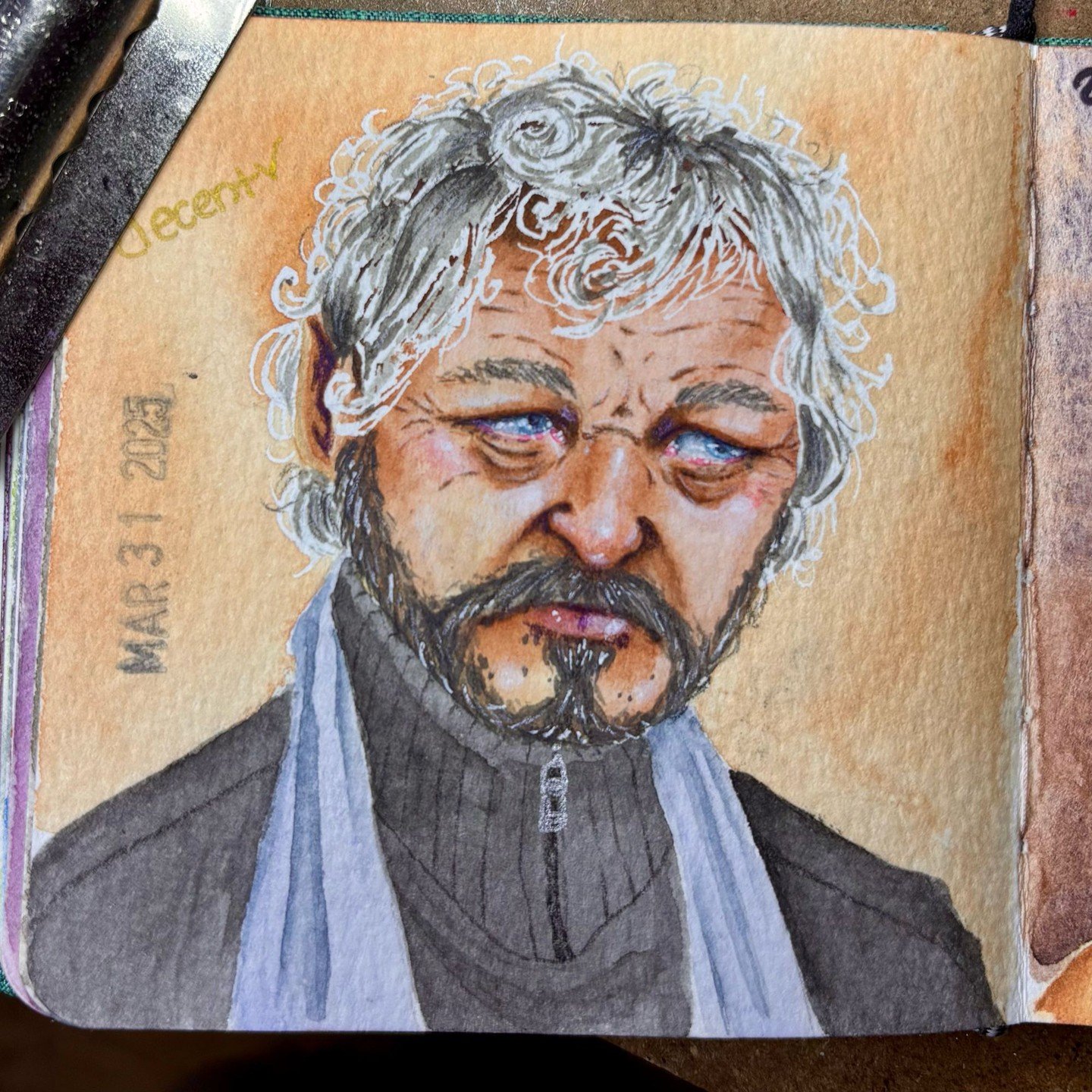 100 heads challenge # 28

&bull;
&bull;
&bull;
&bull;
&bull;

#watercolor #100headschallenge #100heads #sketch #sketchbook #art #painting #portrait