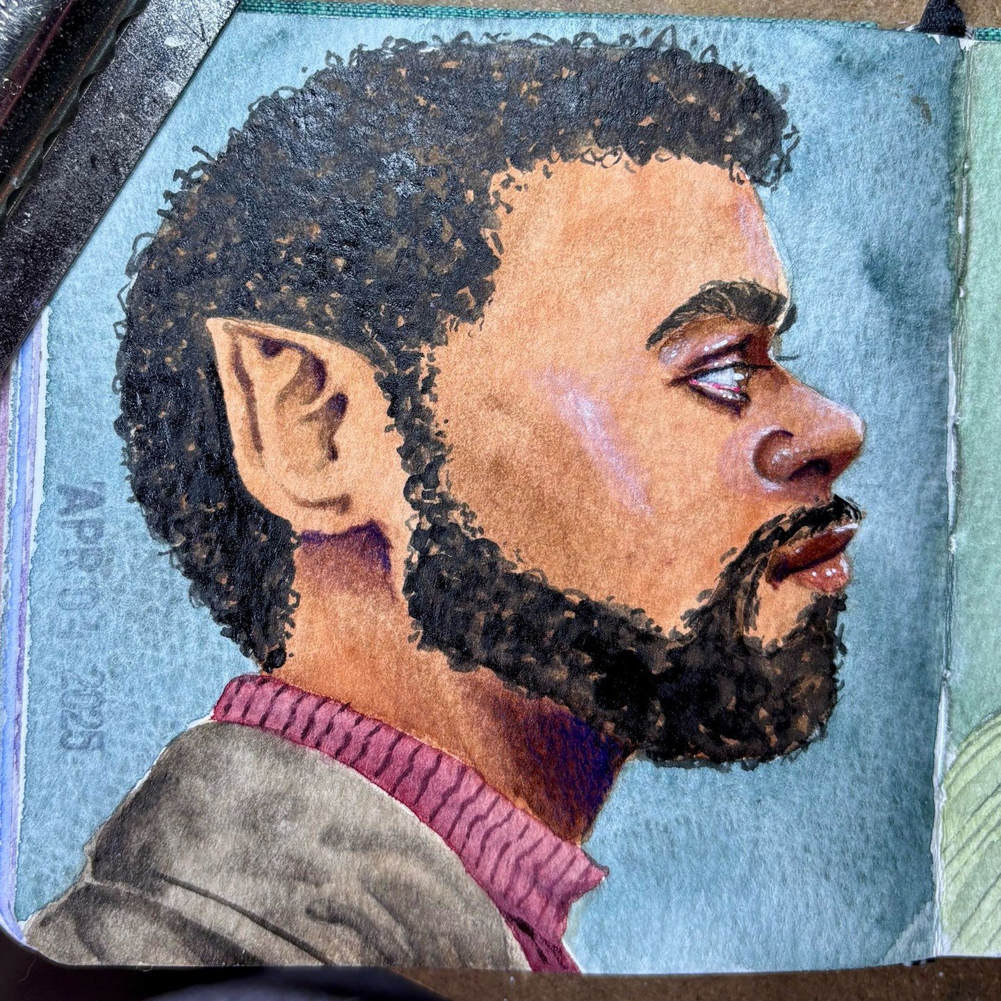 100 heads challenge # 36

&bull;
&bull;
&bull;
&bull;
&bull;

#watercolor #100headschallenge #100heads #sketch #sketchbook #art #painting #portrait
