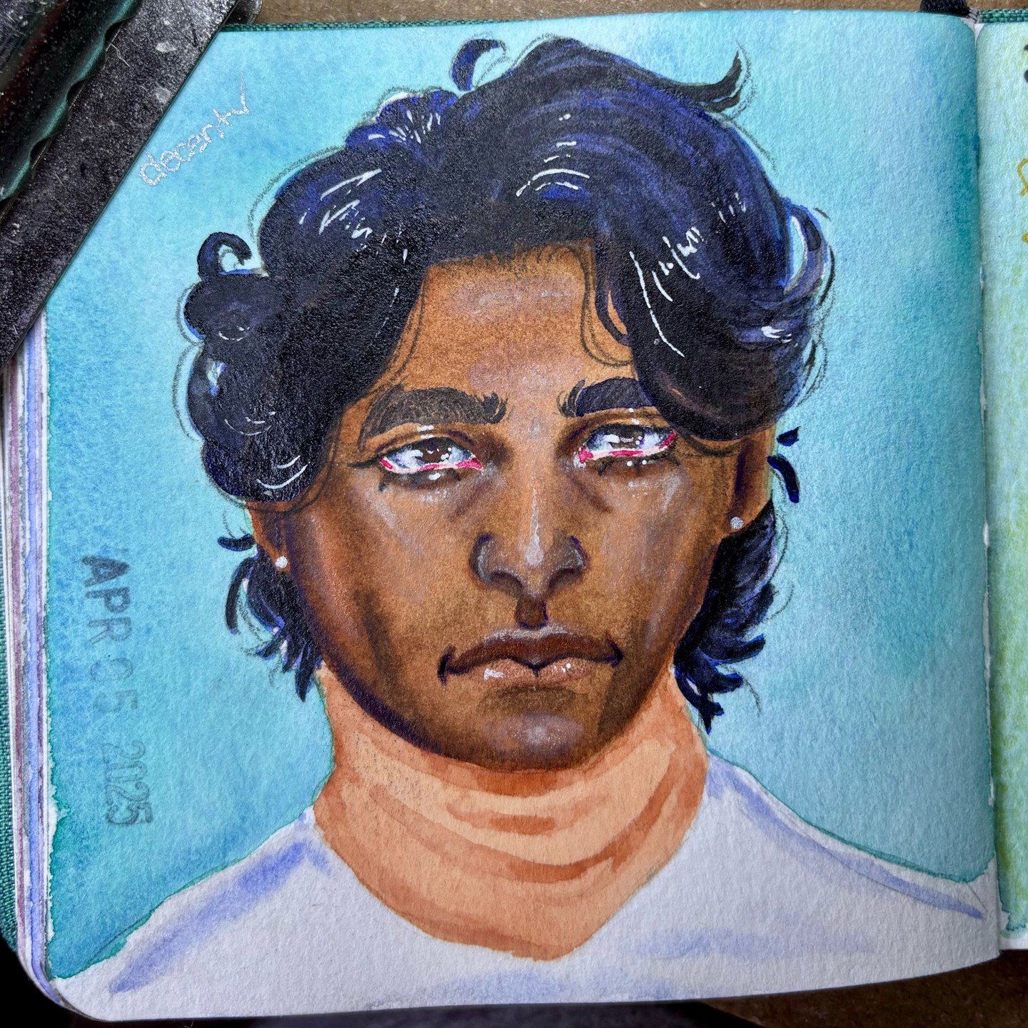 100 heads challenge # 38

&bull;
&bull;
&bull;
&bull;
&bull;

#watercolor #100headschallenge #100heads #sketch #sketchbook #art #painting #portrait