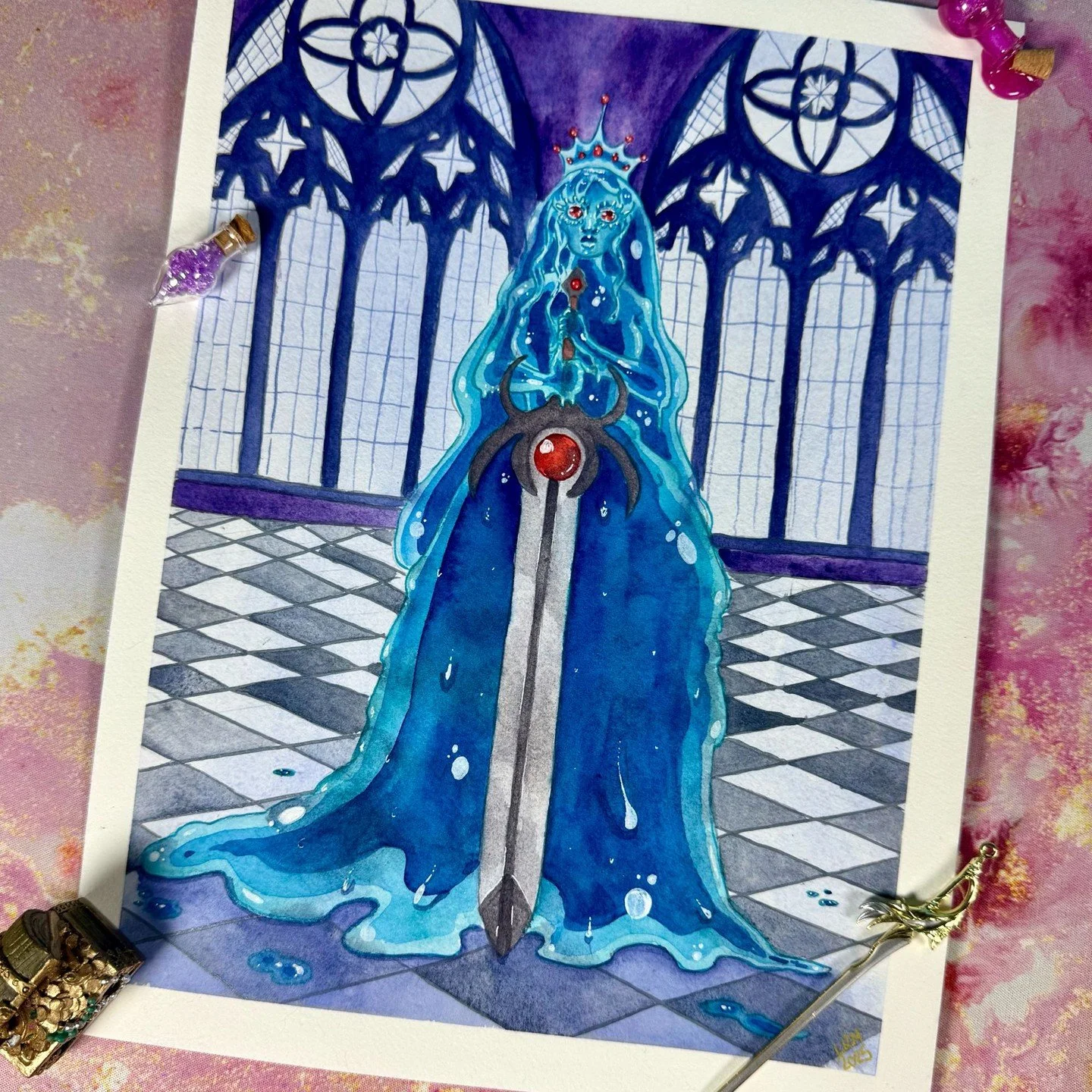 My beloved slime queen. 

I adore slimes. 

Dragon Quest slimes are peak design and I won&rsquo;t take slime slander !!!