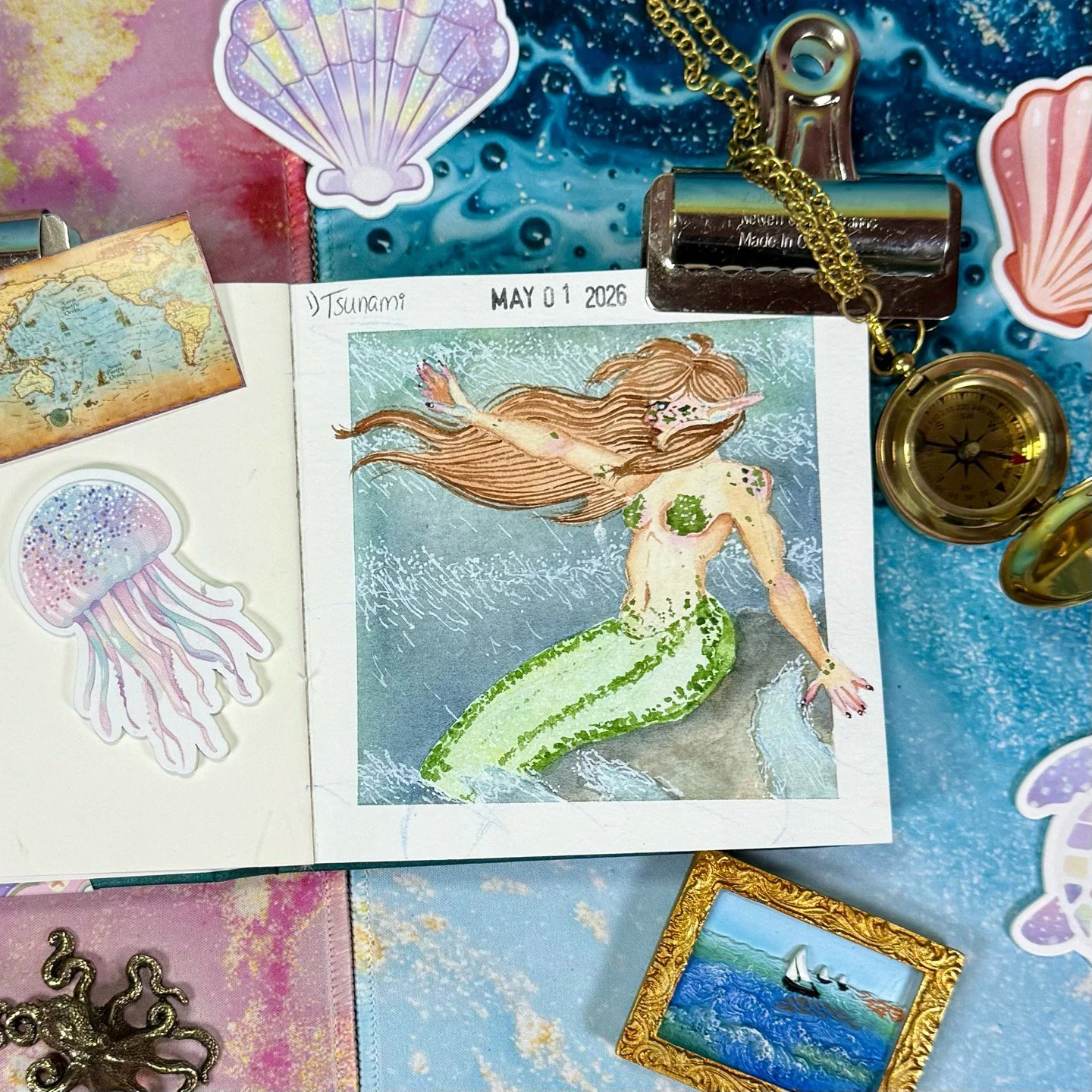 Mermay days 1-4!

Using some handmade paints by Emily grace, atrium hoshino, and masha. 
&bull;
&bull;
&bull;
&bull;
&bull;
#mermay #mermaid #mermay2026 #watercolor