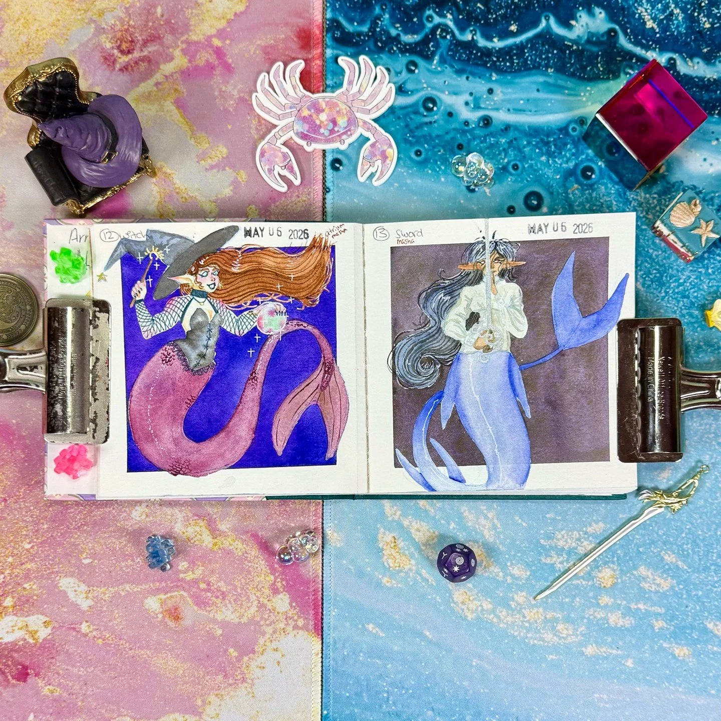Mermay 2026 day 6

Witch and sword 

Using some Masha and atrium hoshino handmade paints. 
&bull;
&bull;
&bull;
&bull;
&bull;
#mermay #mermaid #mermay2026 #watercolor