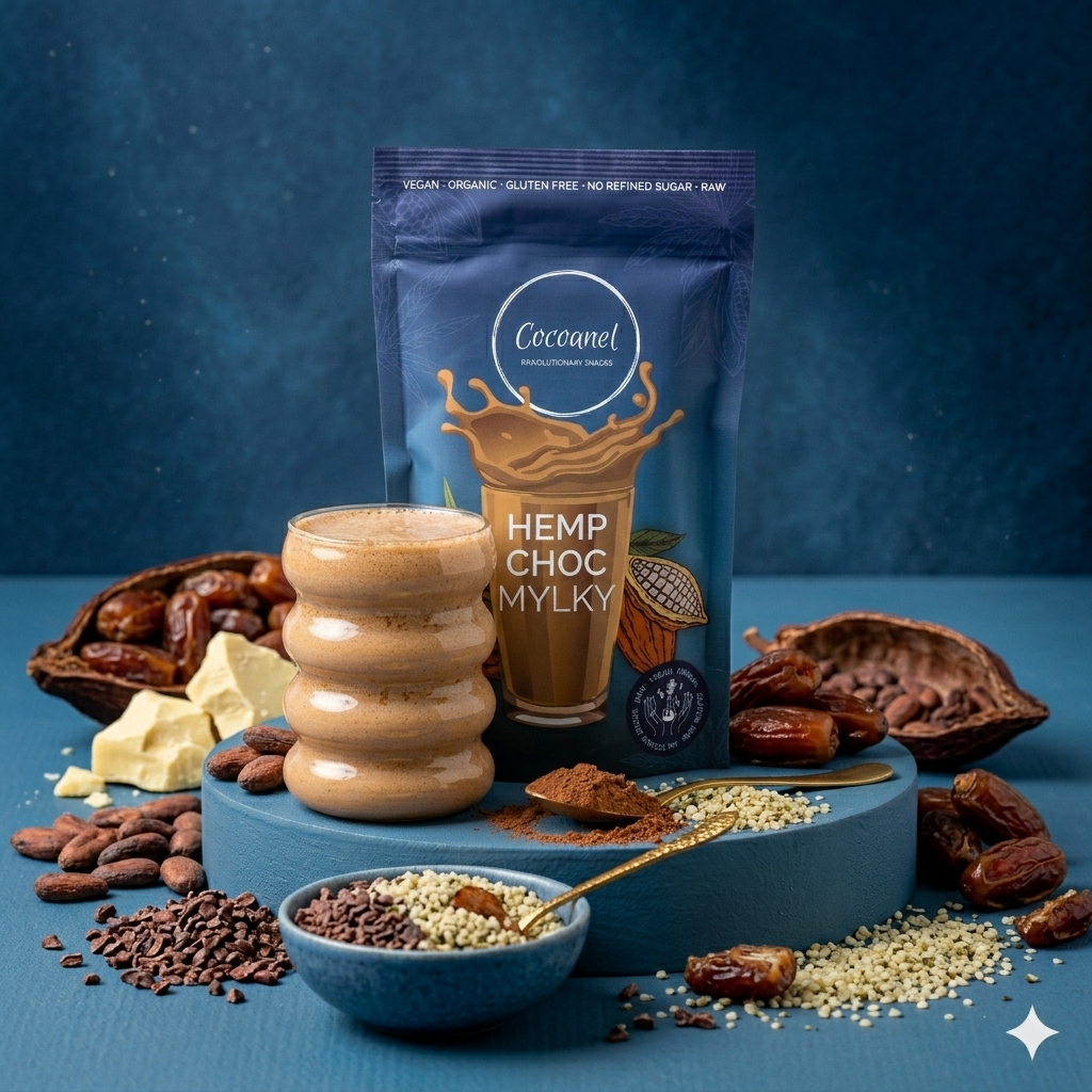 Hemp Choc Mylky – Veganer Schoko-Shake mit Hanfsamen & Rohkakao