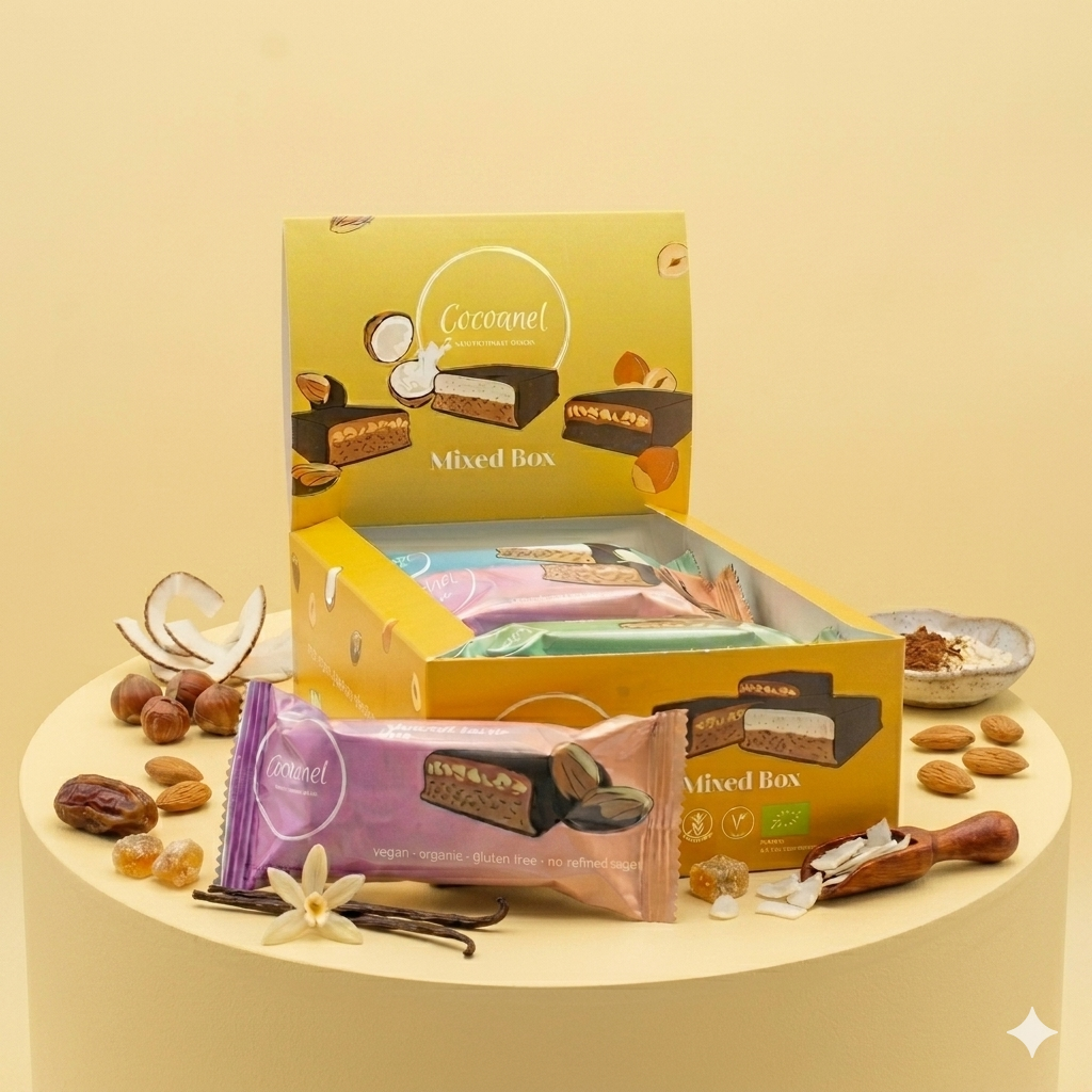 Slices Mixed Box – 12 vegane Kuchenschnitten in drei Sorten