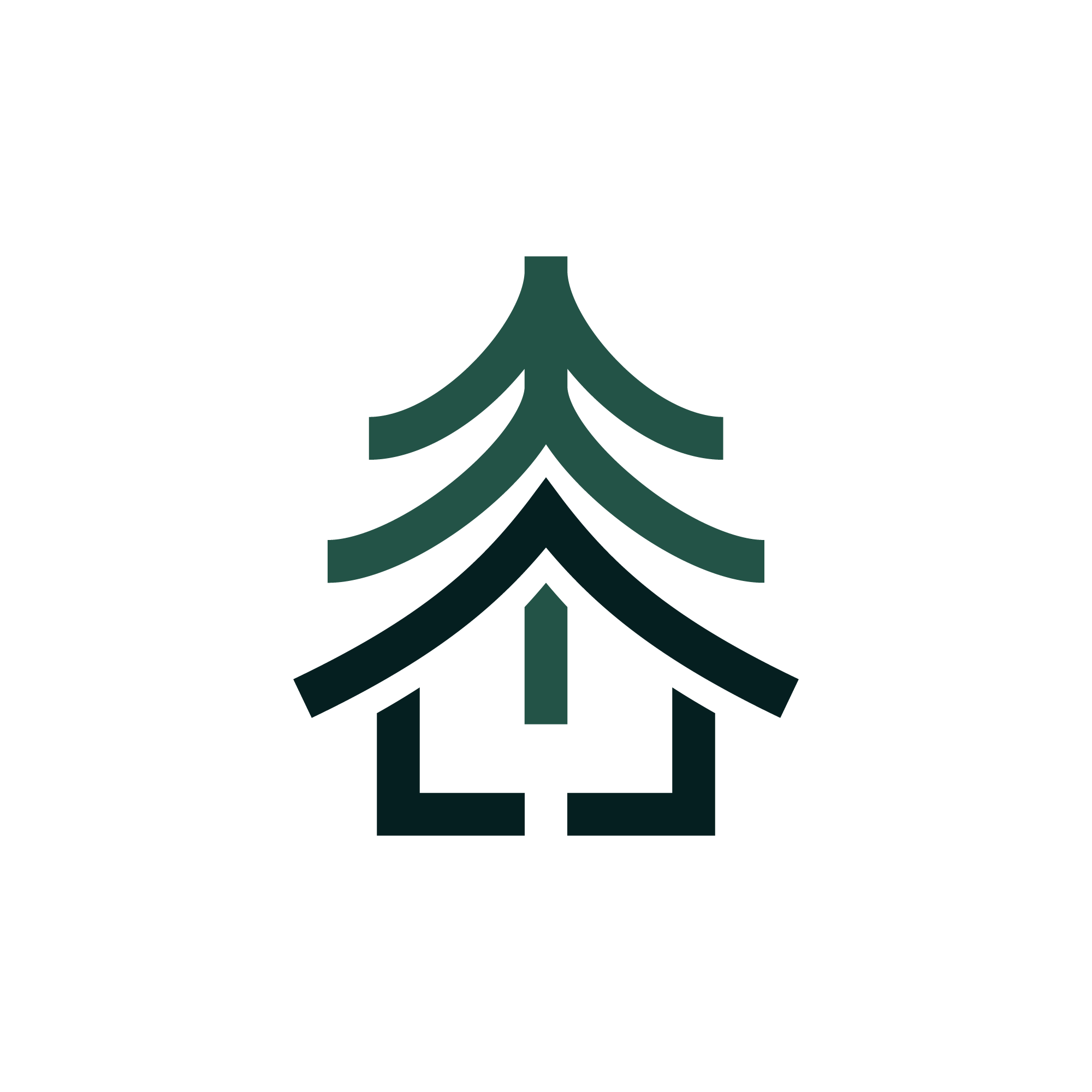 Pine Tree + Home / Area Mark Logo