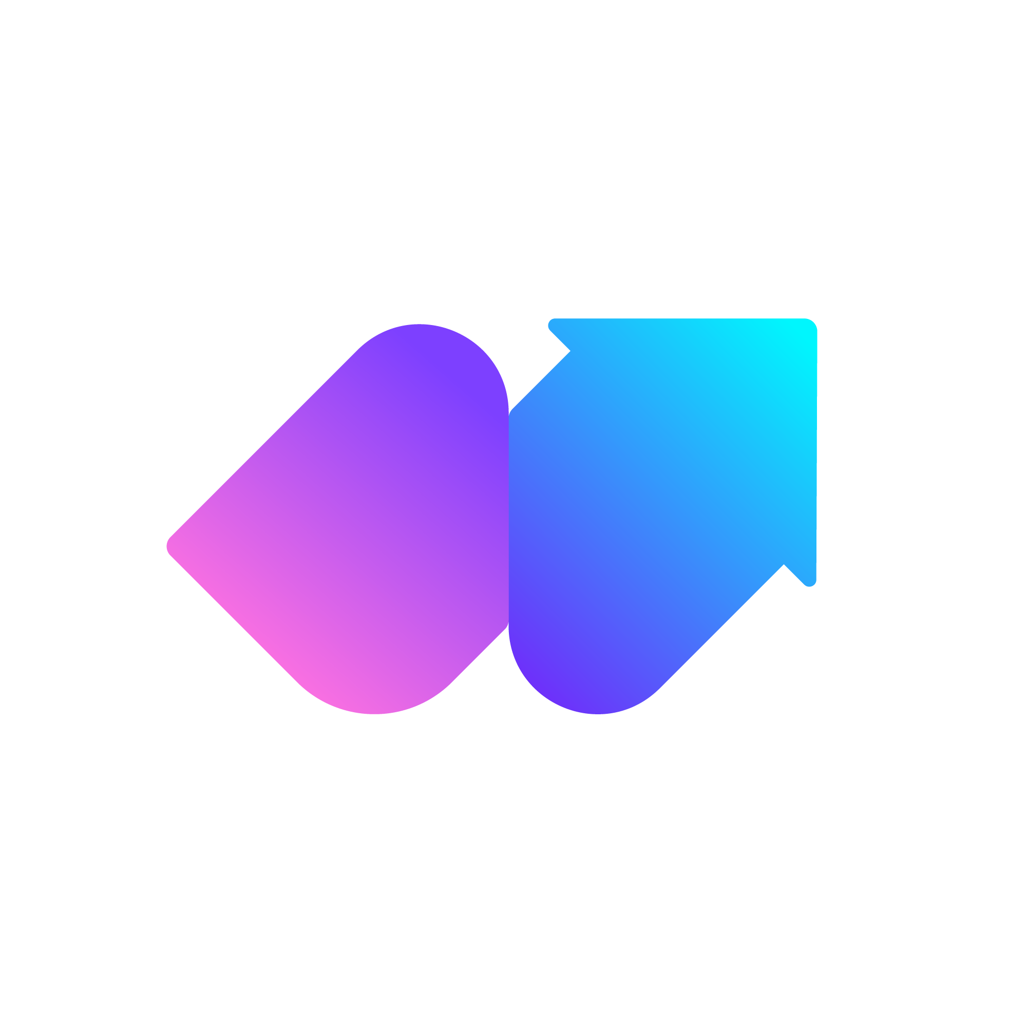 Folding Arrow Transformation Logo