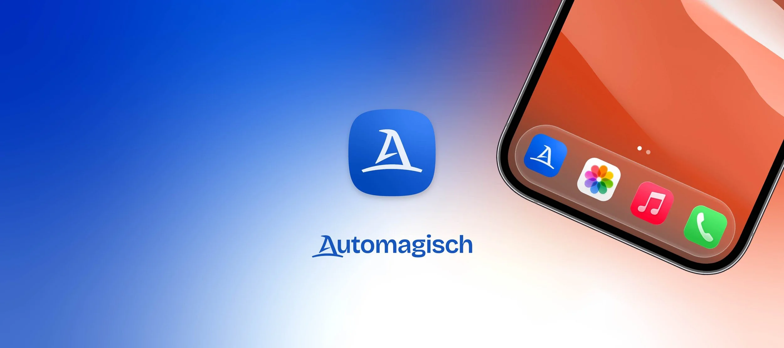 Automagisch smart home brand app icon and wordmark.