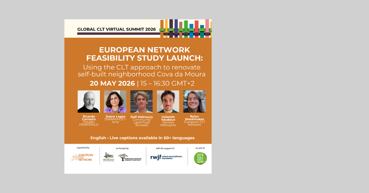 Feasibility Study Launch: CLT-led Renovation in the Self-Built Neighborhood Cova da Moura, Portugal