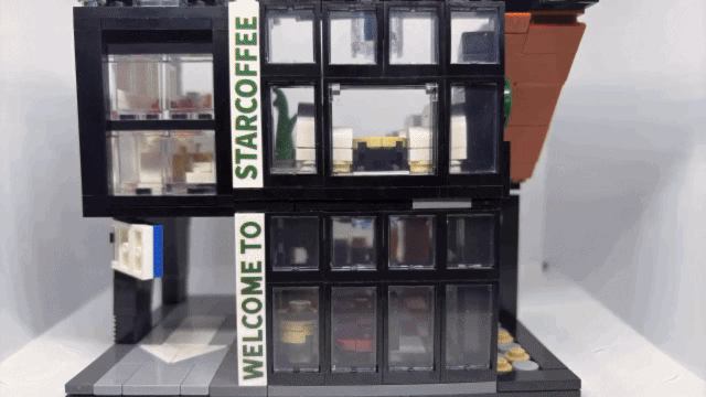 animated lego image illustrating the new corner office is at home