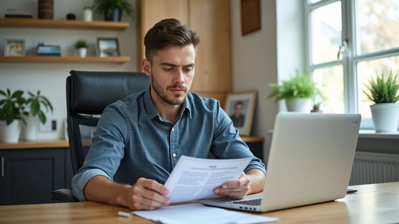 Australian veteran reviewing DVA Form D1360 to apply for incapacity payments after a service-related injury.