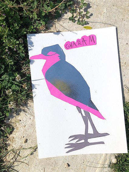 atelier oiseaux en papiers découpés