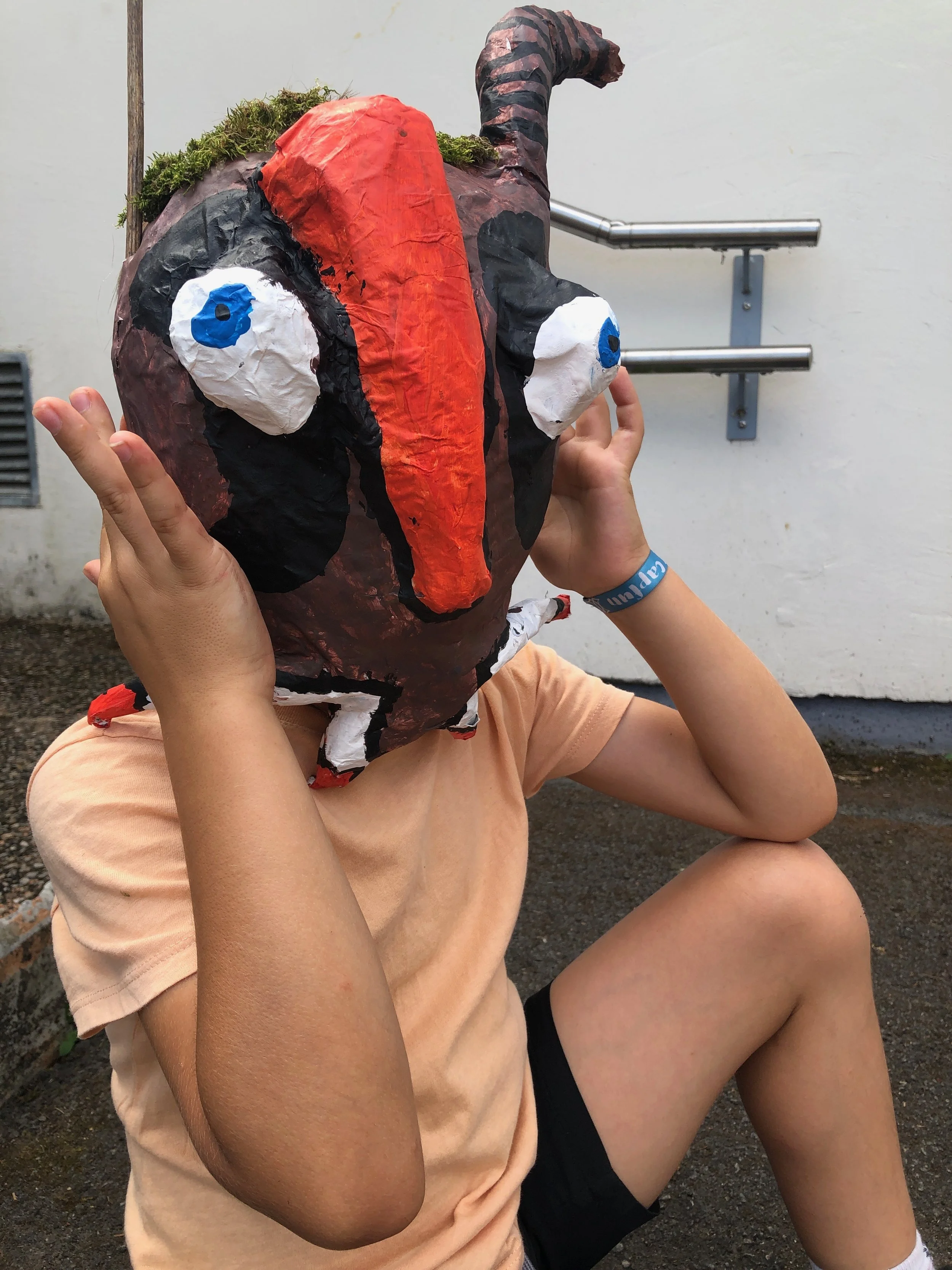 Masques en papier mâchés