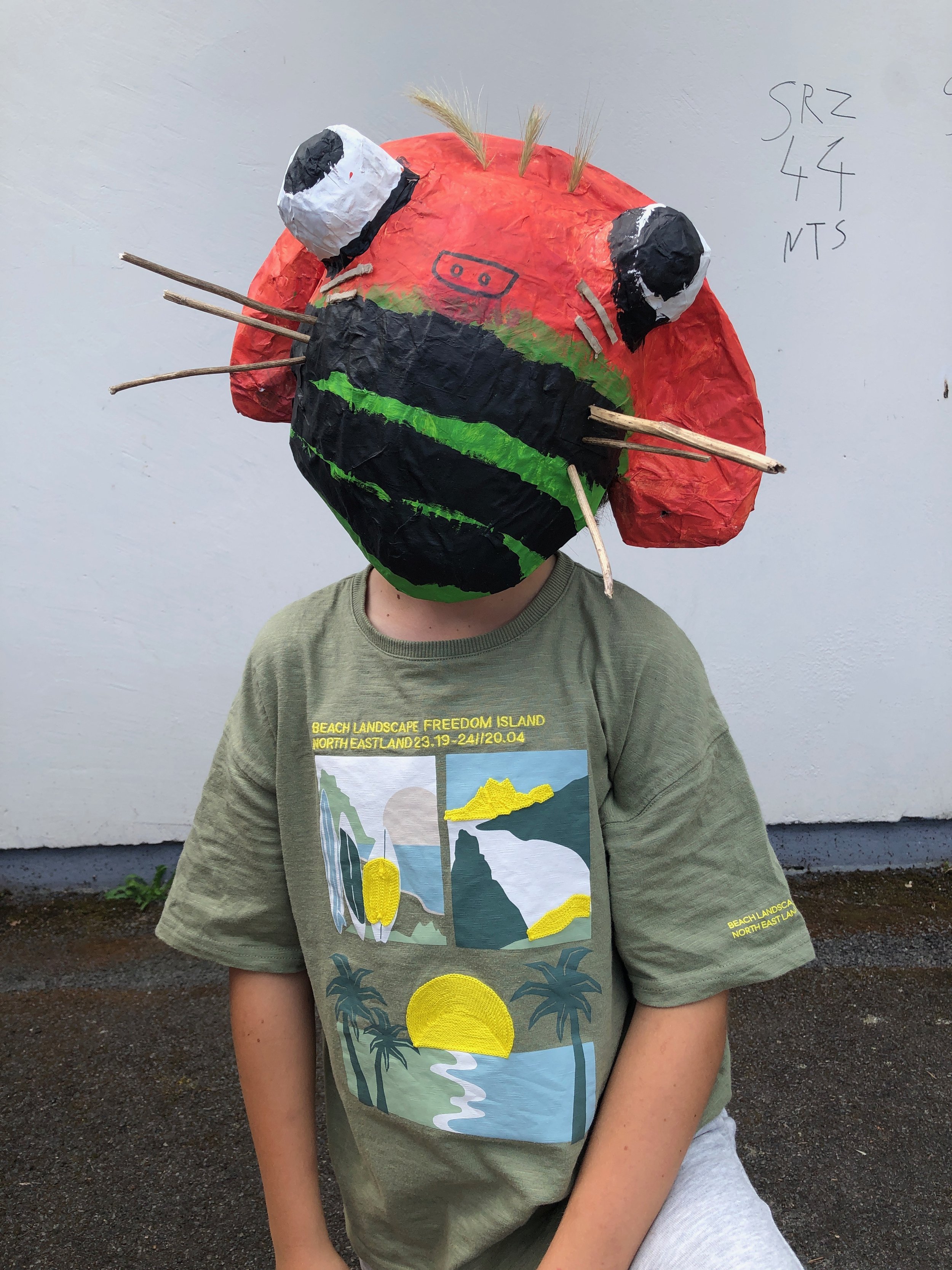 Masques en papier mâchés