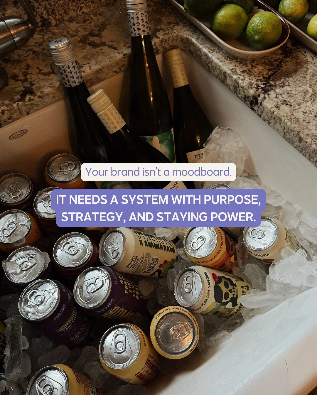 Because the most successful brands aren&rsquo;t just pretty, they&rsquo;re purposeful.⁣
⁣
A strong brand system creates alignment across everything you do, your visuals, messaging, offers, and energy. It becomes the backbone that supports how you thi