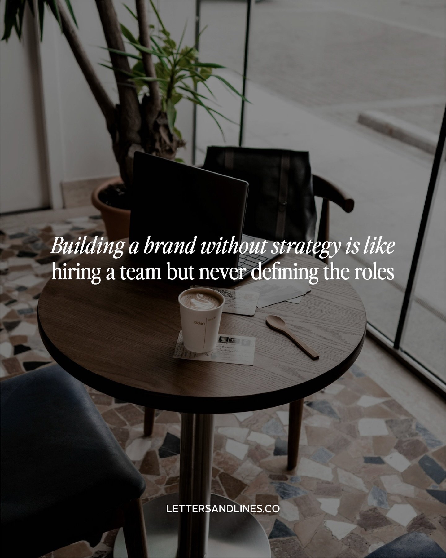 Building a brand without strategy is basically building something without knowing what it&rsquo;s meant to hold.

It might look good. It might even function for a while.

But the minute you grow, launch something new, raise your rates to match your v