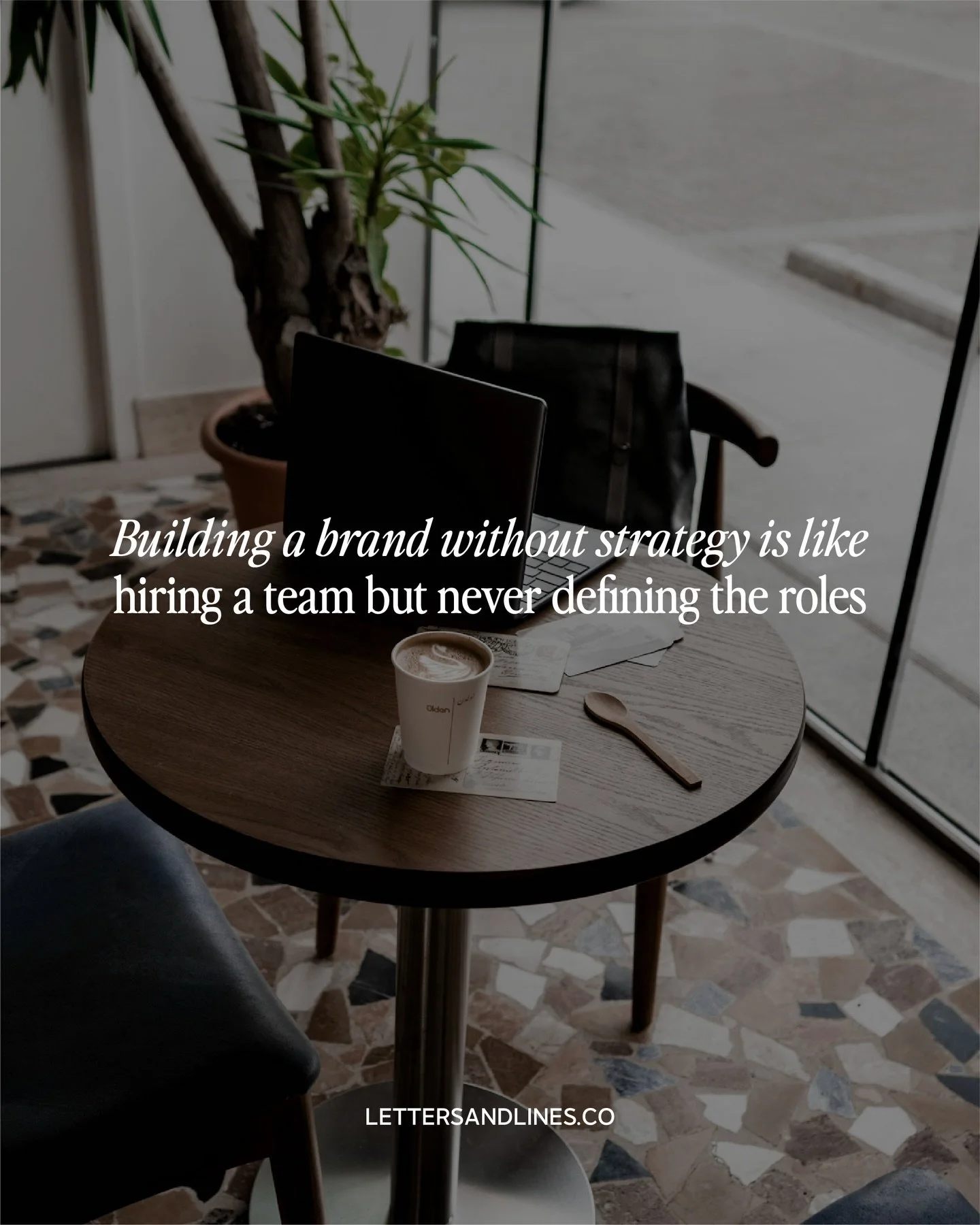 Building a brand without strategy is basically building something without knowing what it&rsquo;s meant to hold.

It might look good. It might even function for a while.

But the minute you grow, launch something new, raise your rates to match your v