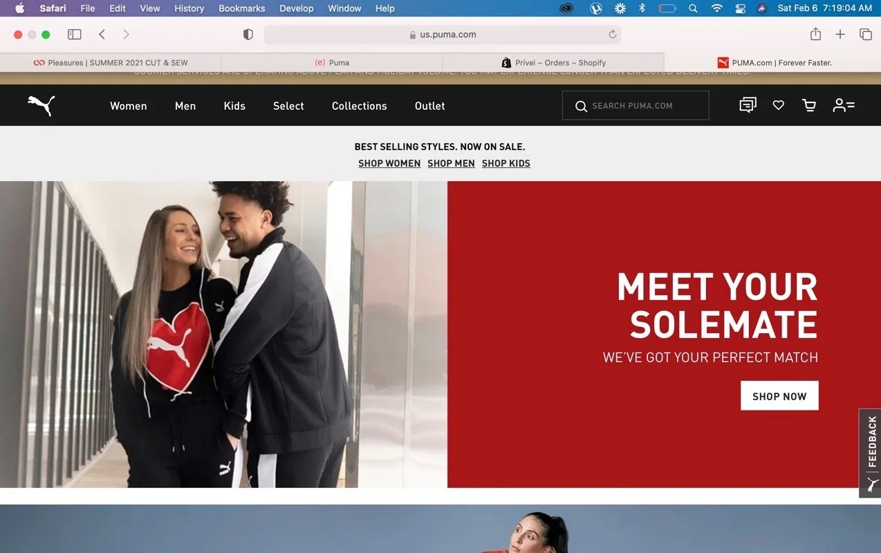 Puma Valentines Day MikeTheCompass on Puma Website