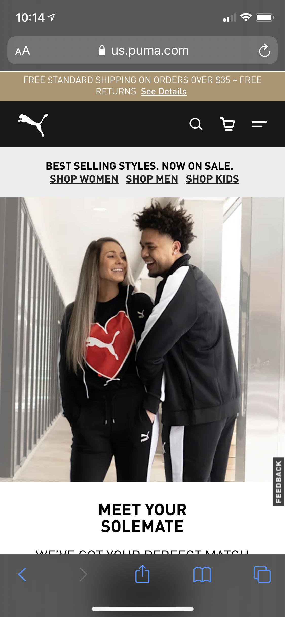 Puma Valentines Day MikeTheCompass on Puma Mobile Website