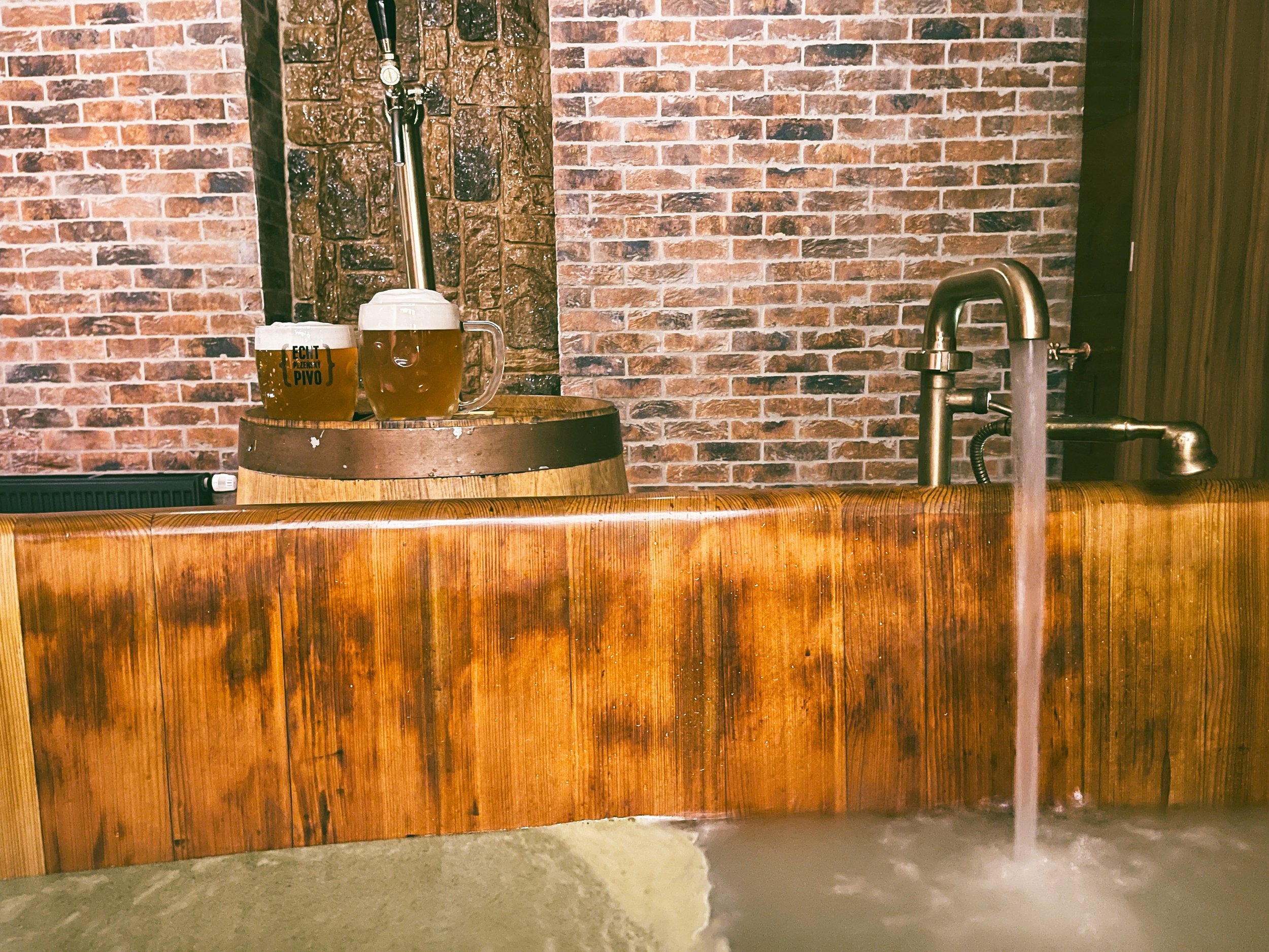 Pilsner Beer Bath in Plzen