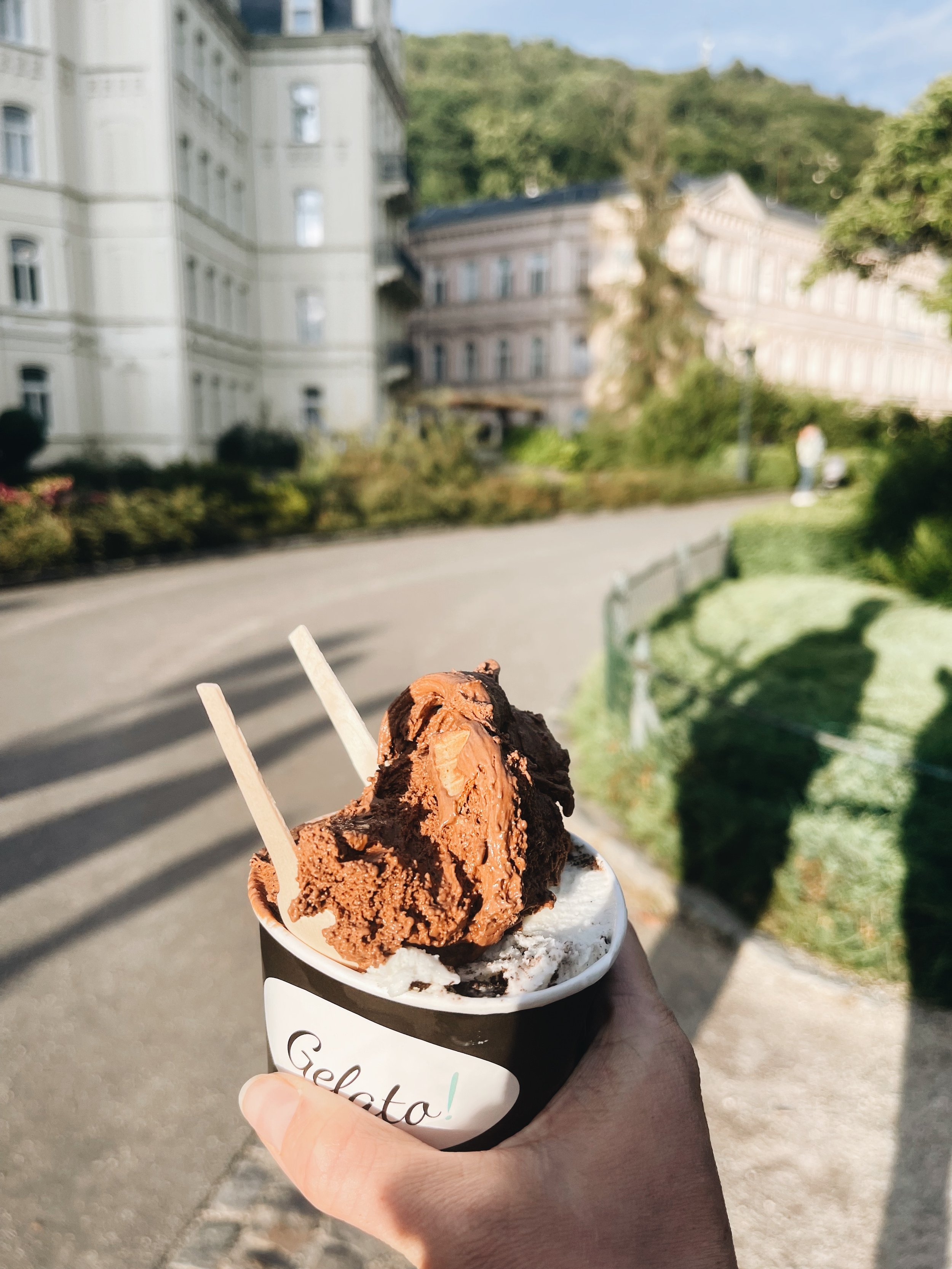 Chocolate Gelato in Karlovy Vary