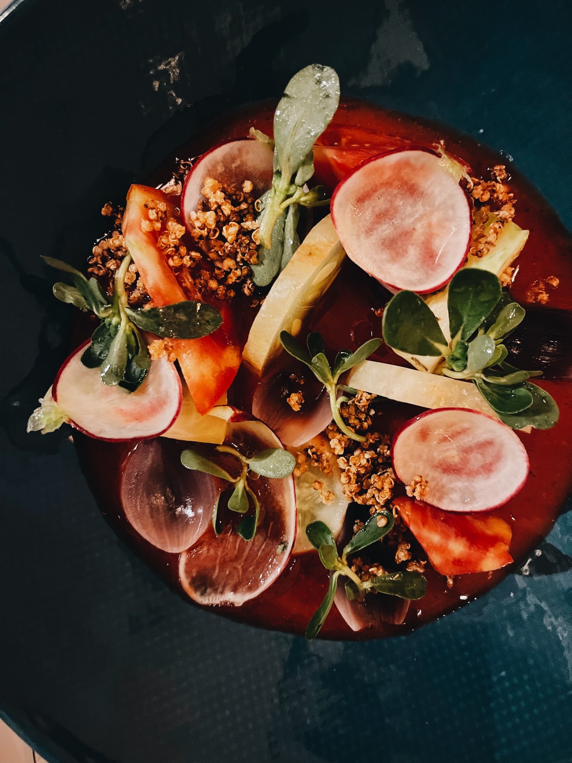 Strawberry gazpacho from A Nossa Casa