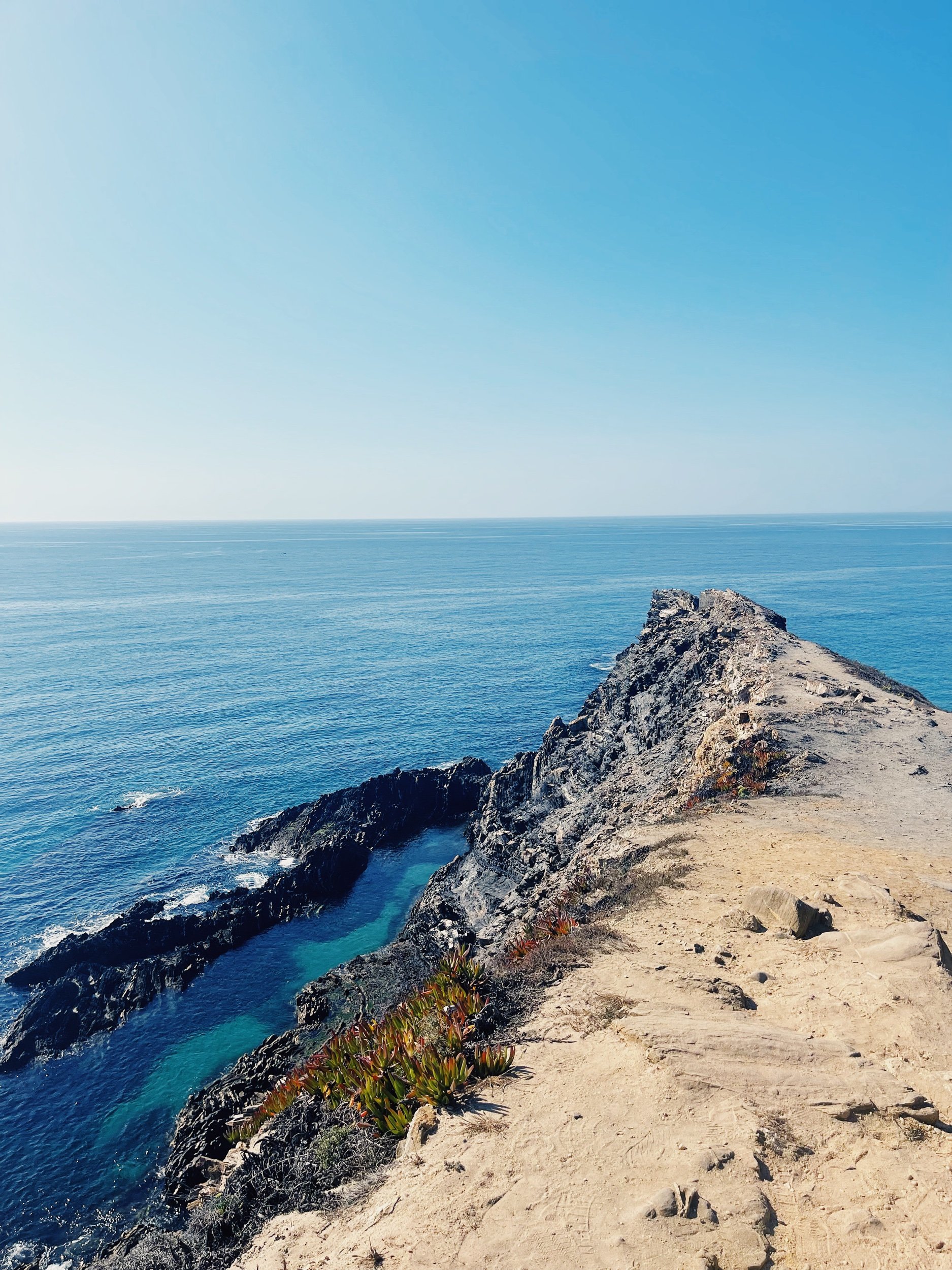 Cliff overlooking the coastline