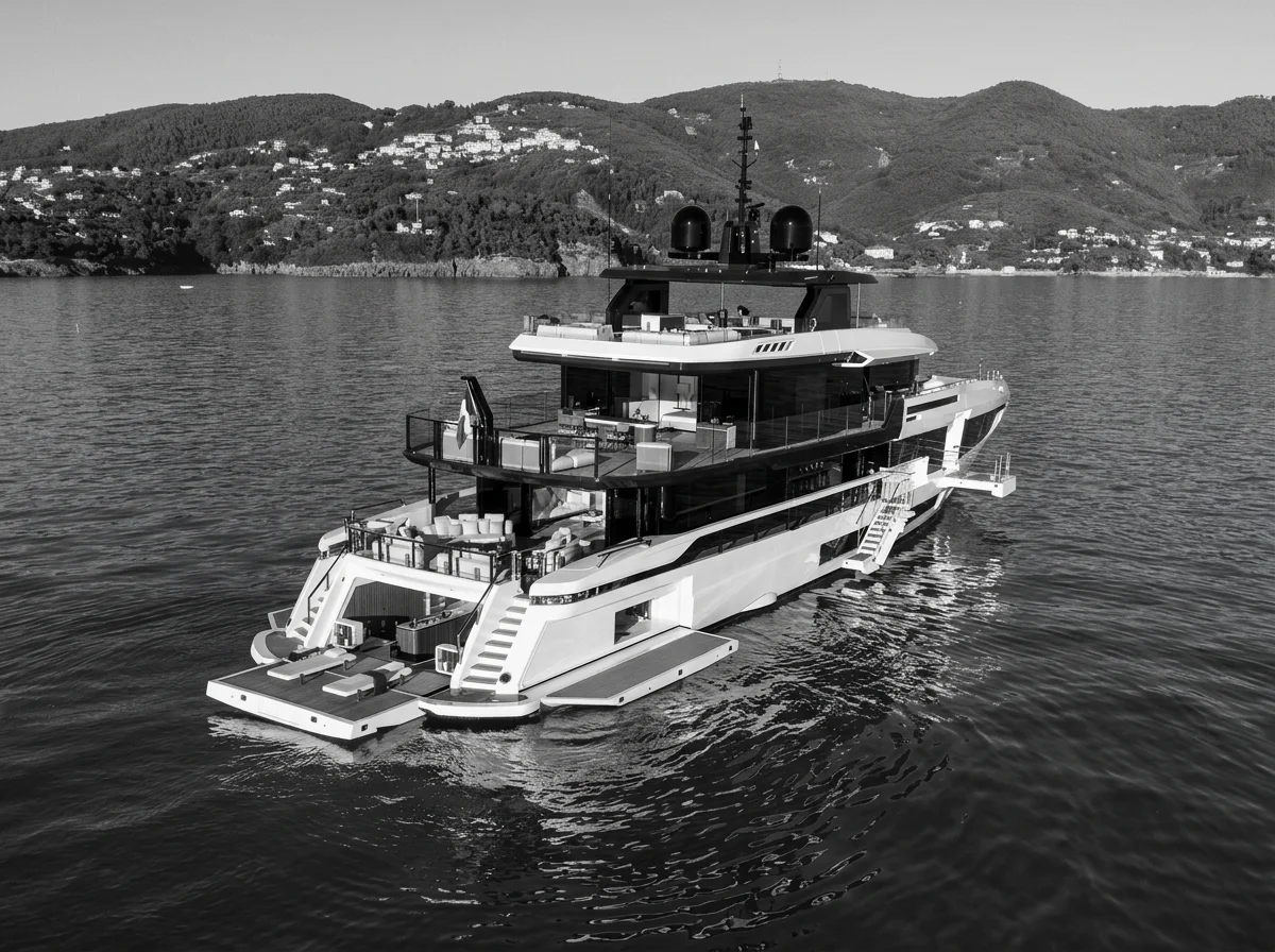Mangusta Oceano 44 exterior design by Alberto Mancini