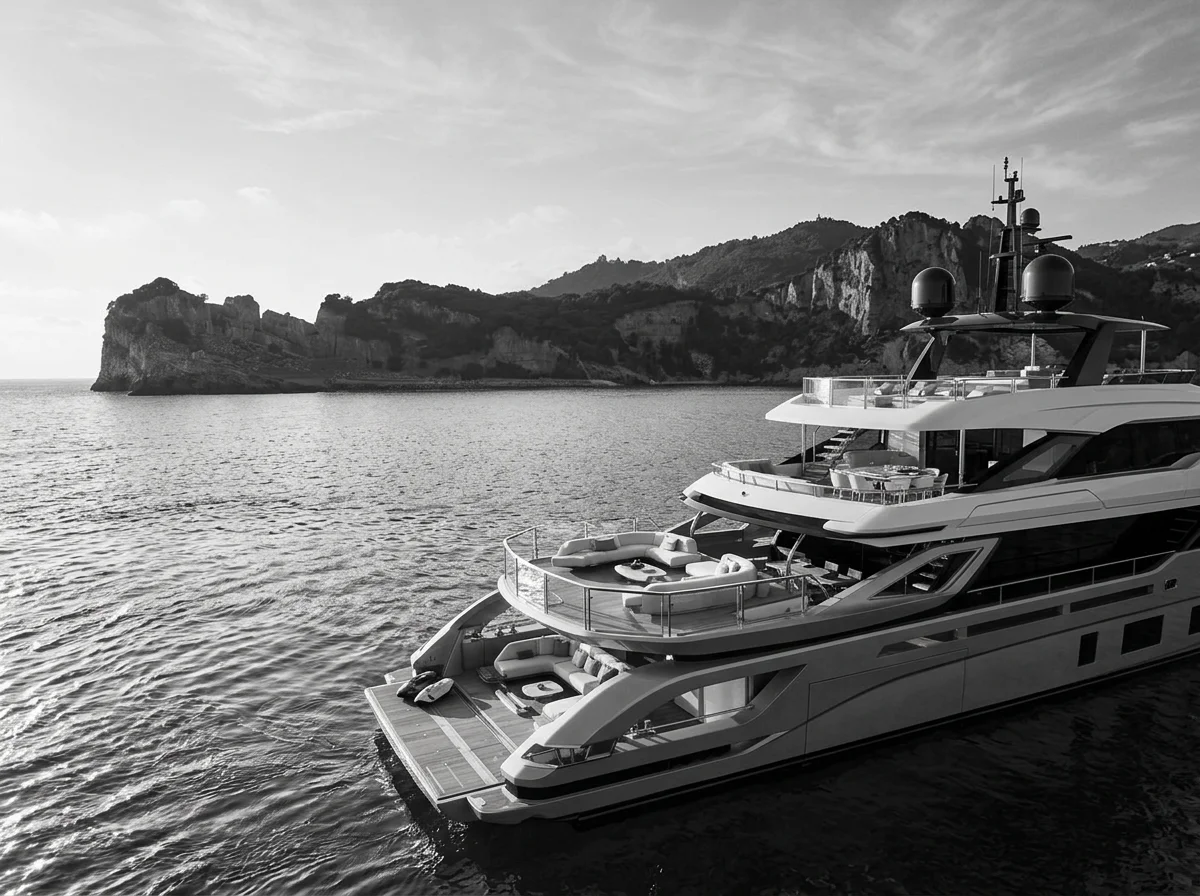 Azimut Grande Trideck exterior design by Alberto Mancini
