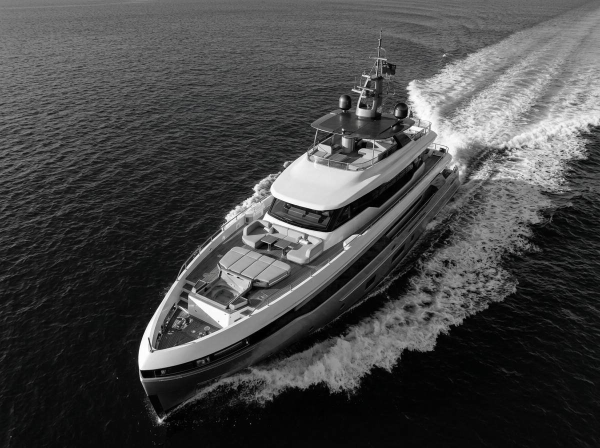 Azimut Grande 36 exterior design by Alberto Mancini
