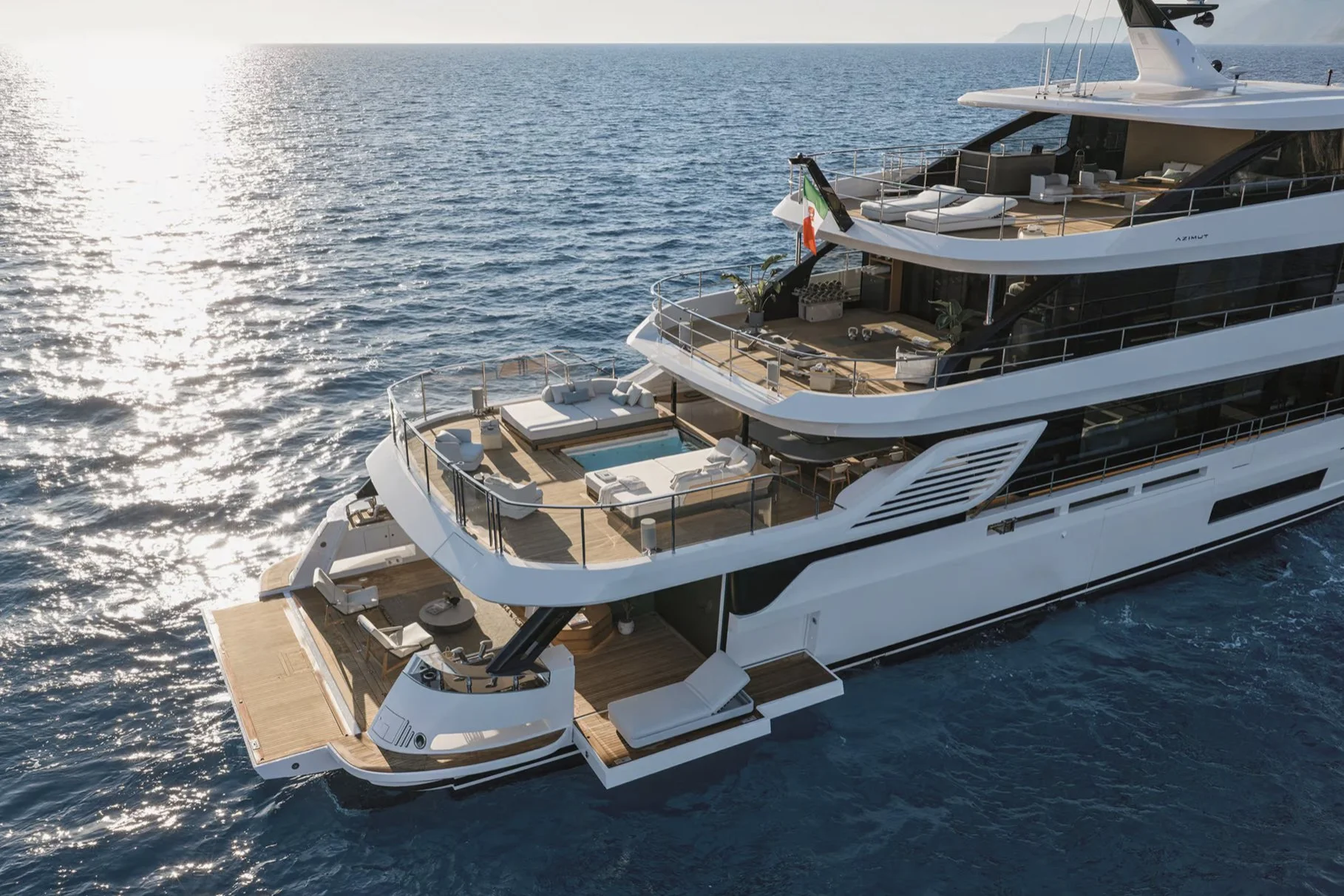Azimut Grande 44m designed by Alberto Mancini