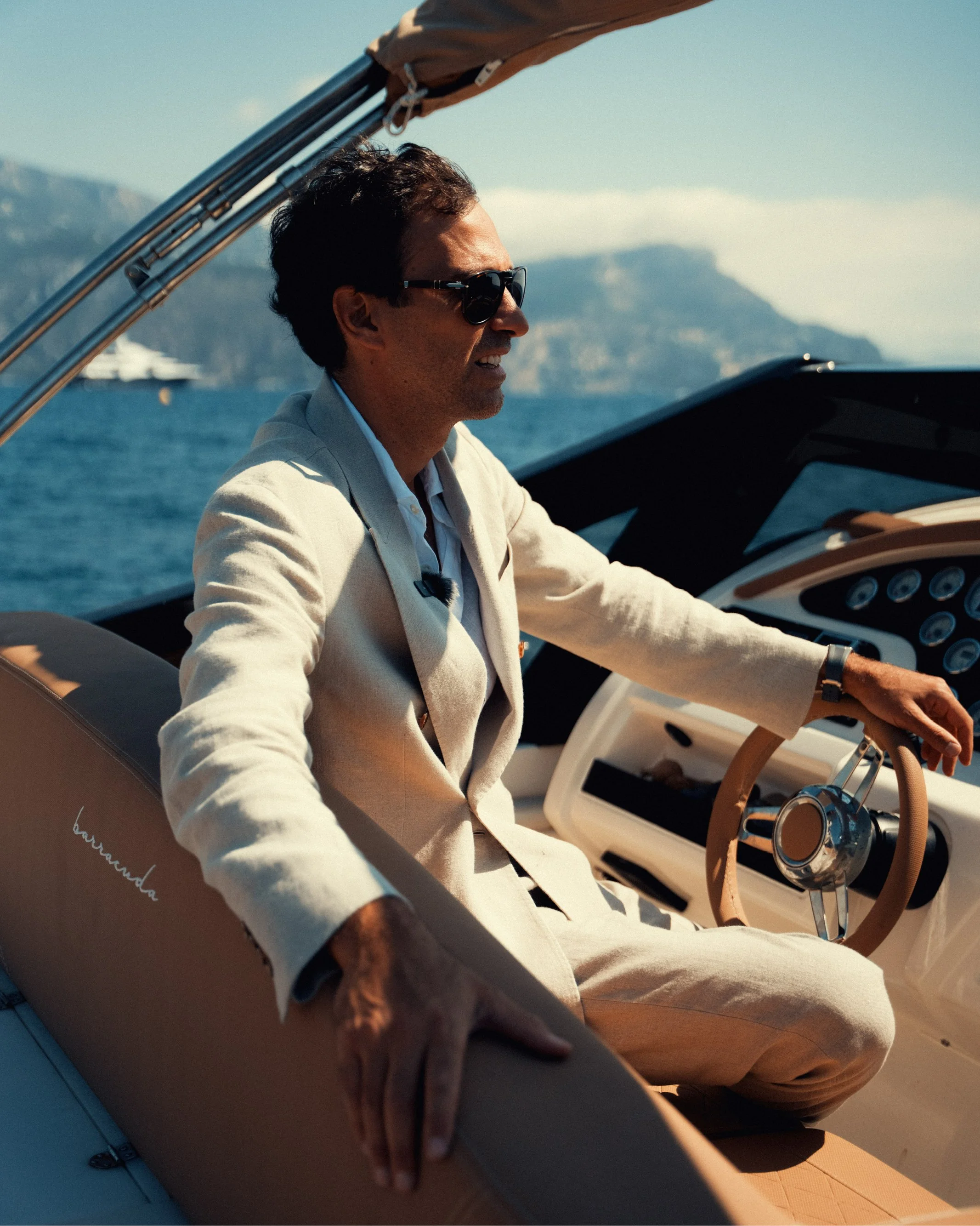 Alberto Mancini on board of Barracuda