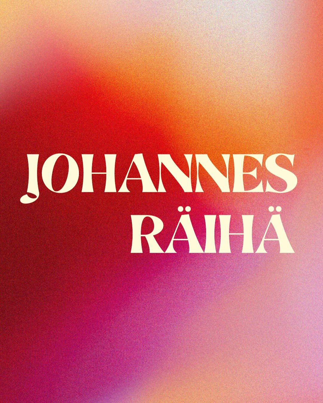 N&auml;sta artist p&aring; tur att presenteras:

JOHANNES R&Auml;IH&Auml;

&Ouml;rebro-sonen Johannes R&auml;ih&auml; gjorde entre p&aring; den Svenska musikscenen 2018 med debut-EP:n &rdquo;Den varmaste kontinenten&rdquo;, som bland annat inneh&ouml