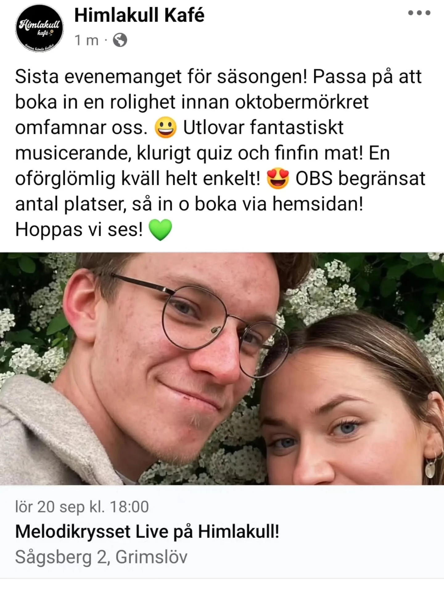 ☝🏼☝🏼 In o boka plats via hemsidan! ❤️ Kommer bli suuuuupermys, lovar!!